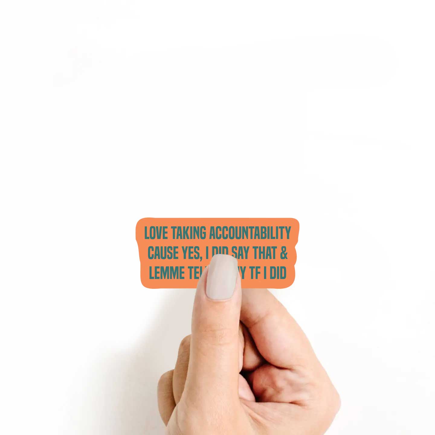 Love Taking Accountability Cause Yes, I Did Say That & Lemme Tell You Why Sticker