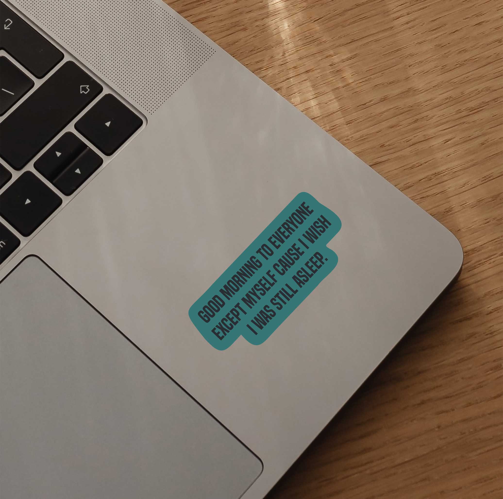 Good Morning To Everyone Except Myself Cause I Wish I Was Still Asleep Sticker
