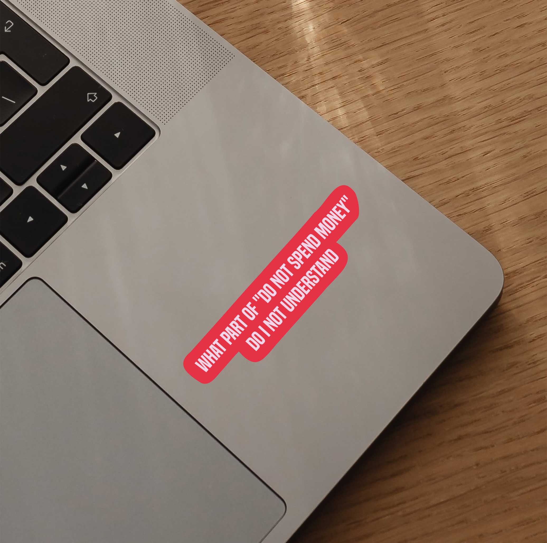 What Part Of "Do Not Spend Money" Do I Not Understand Sticker