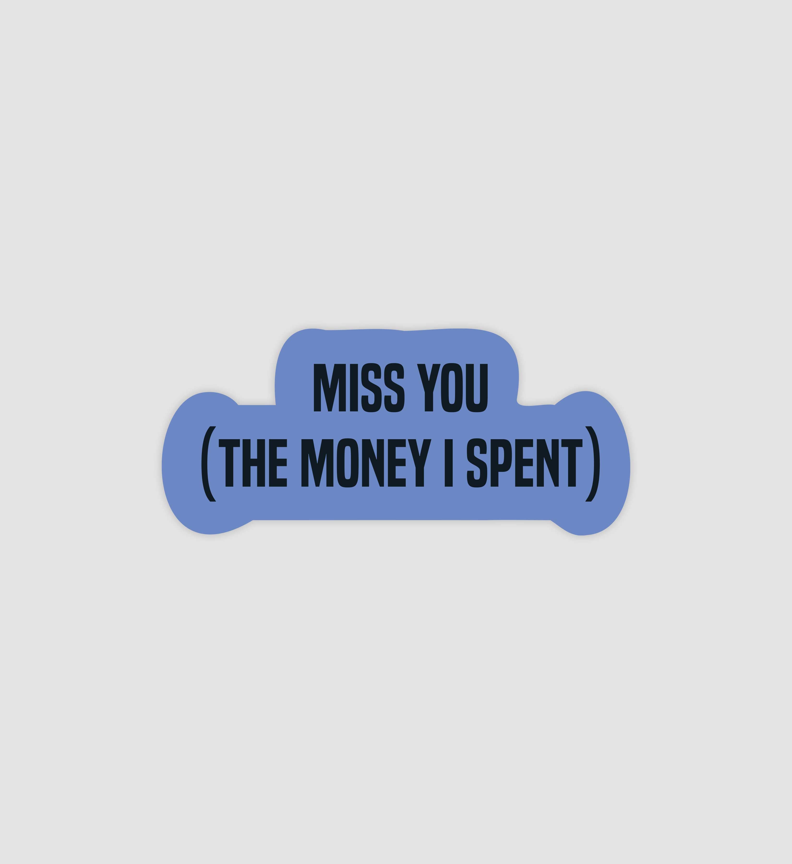 Miss You (The Money I Spent) Sticker
