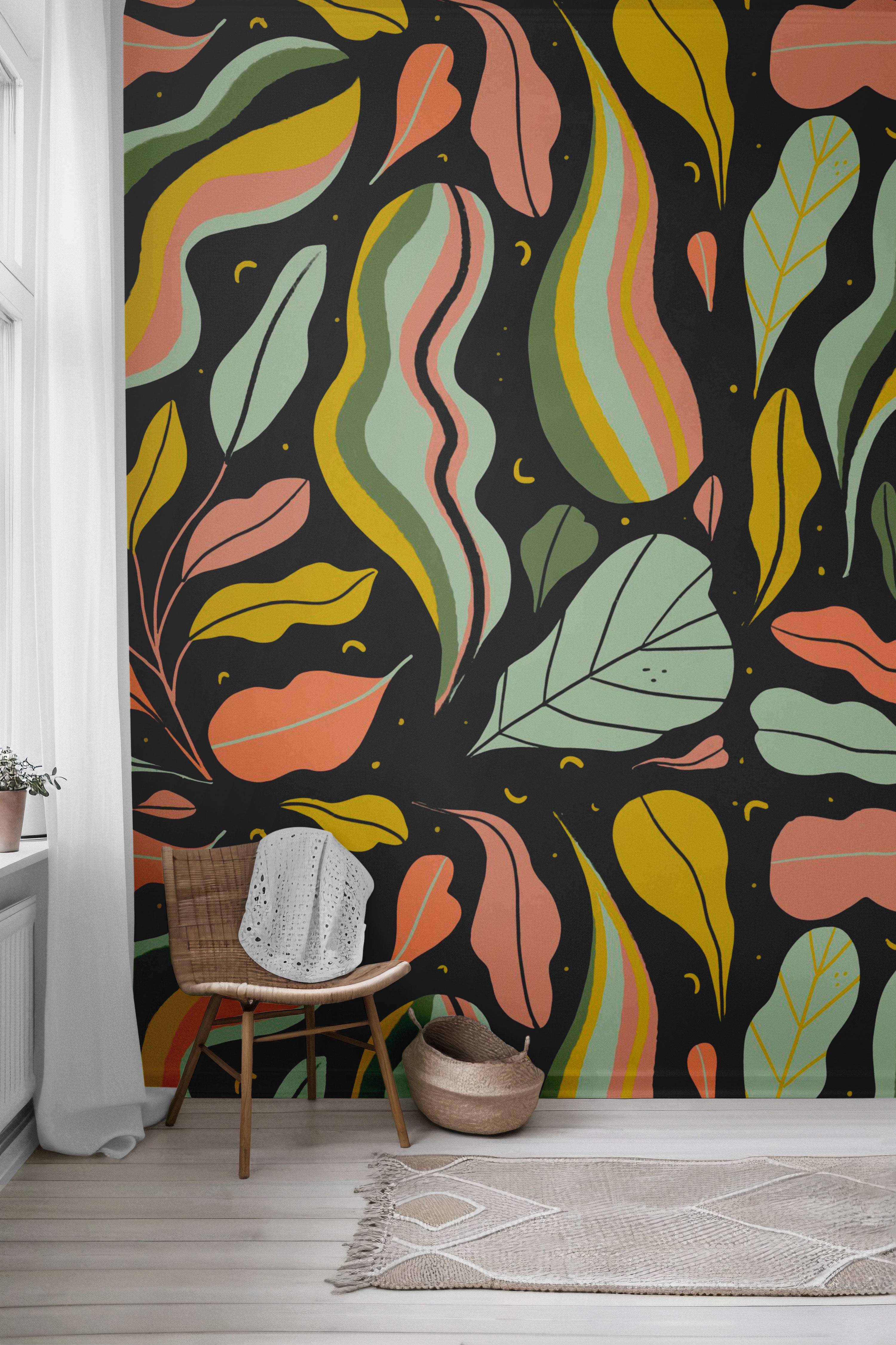 Jungle Leaves Peel & Stick Wallpaper