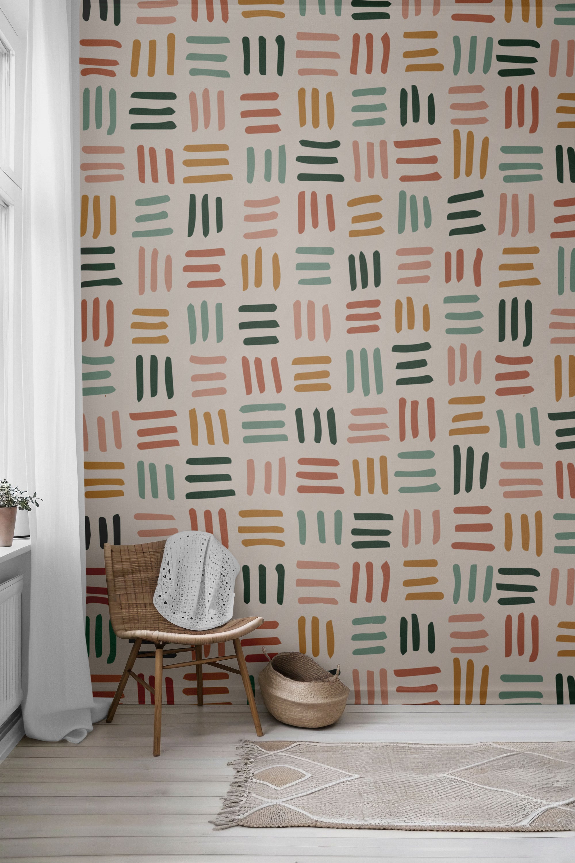 Auburn Rows Peel & Stick Wallpaper