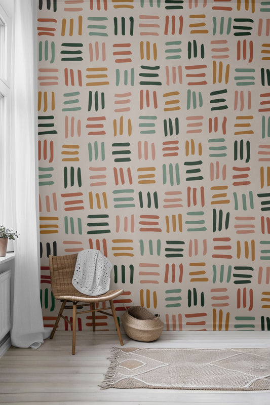 Auburn Rows Peel & Stick Wallpaper