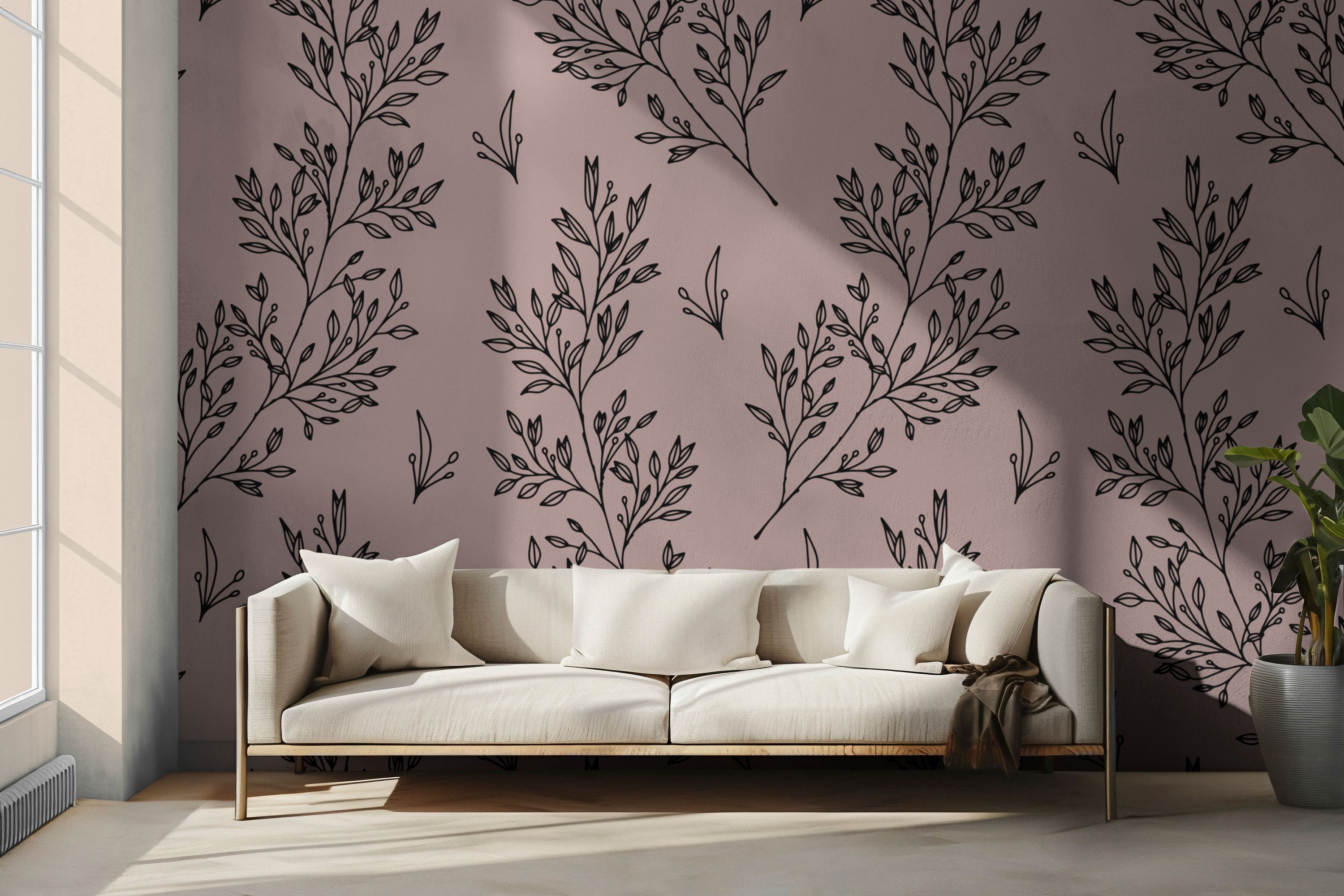 Bingham Blush Peel & Stick Wallpaper