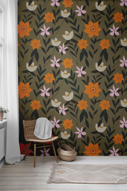 Blossom Fields Peel & Stick Wallpaper