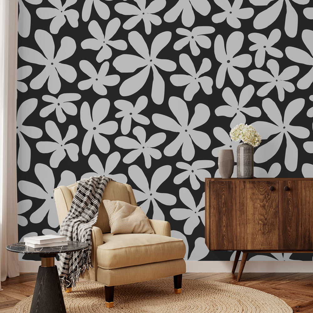 Floral Bubbles Peel & Stick Wallpaper