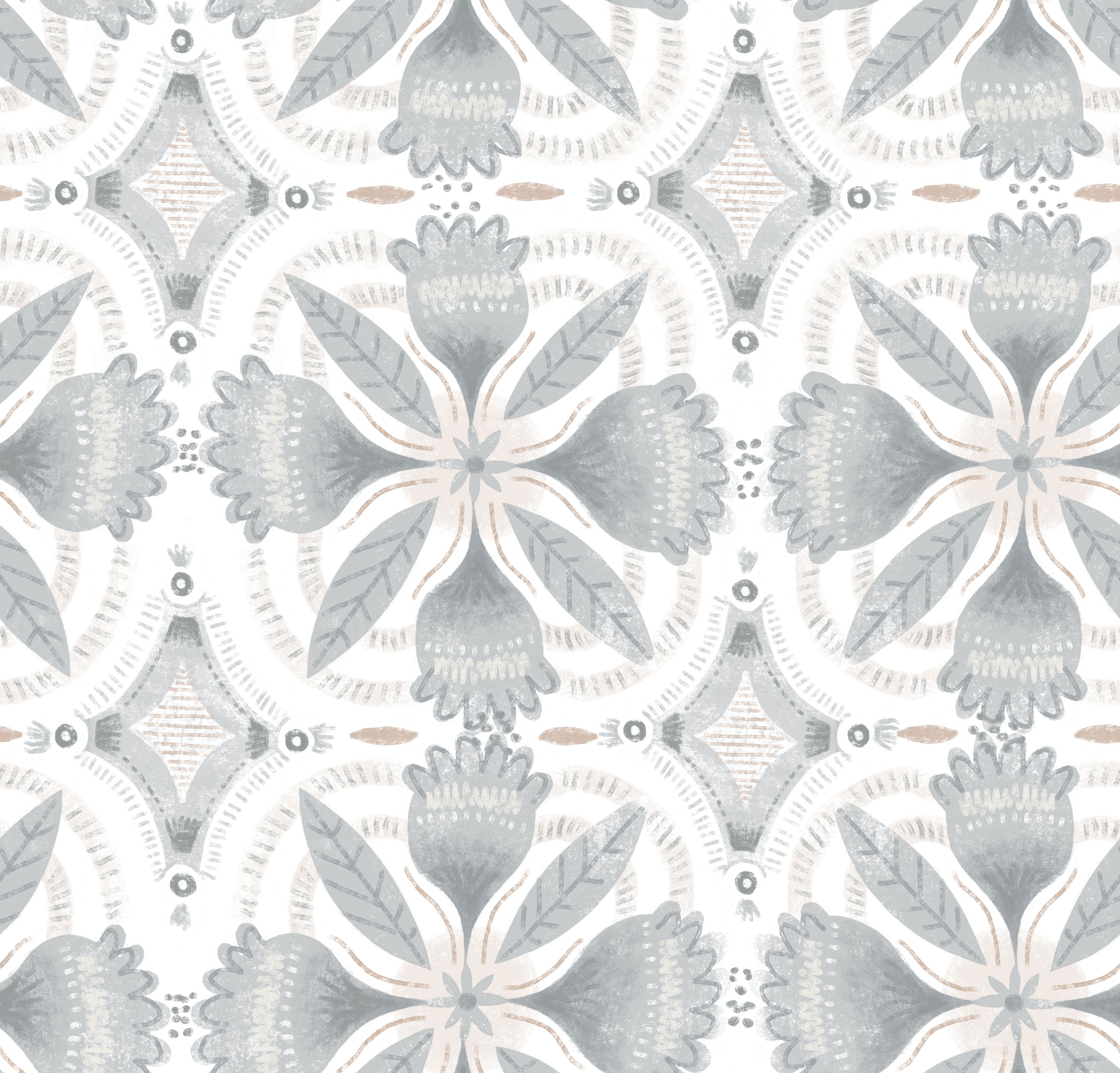 Blytheville Floretts Peel & Stick Wallpaper