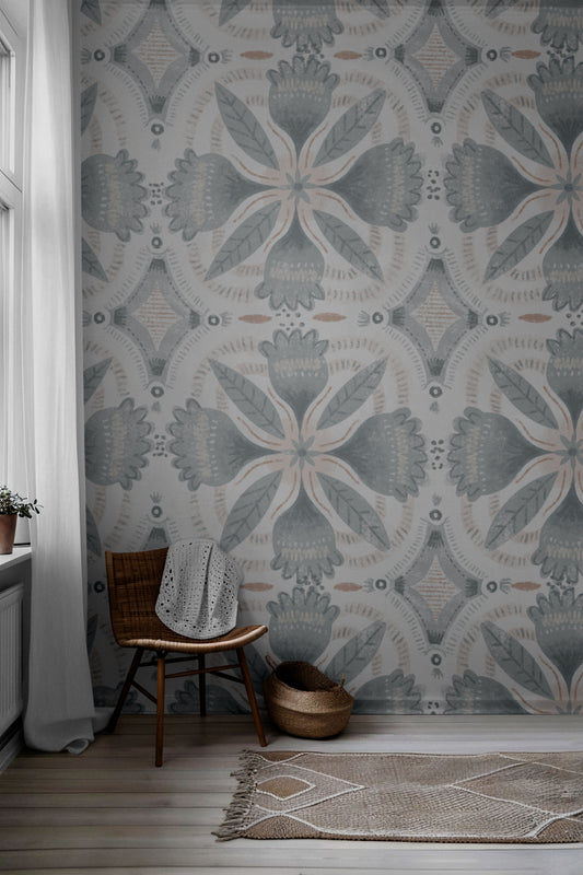 Blytheville Floretts Peel & Stick Wallpaper