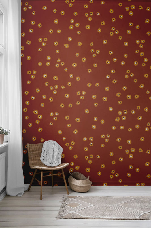Burning Blooms Peel & Stick Wallpaper