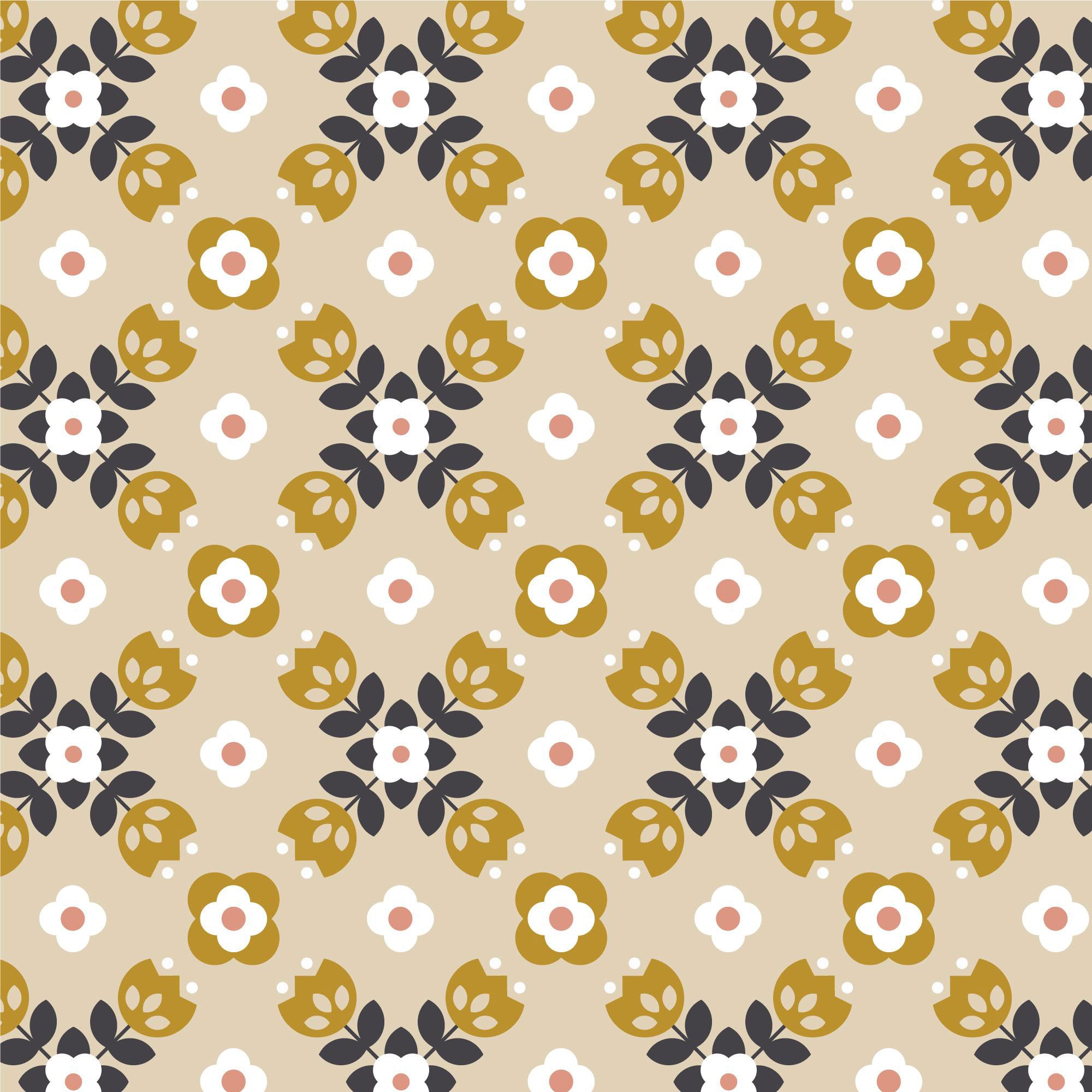 Butterscotch Blooms Peel & Stick Wallpaper