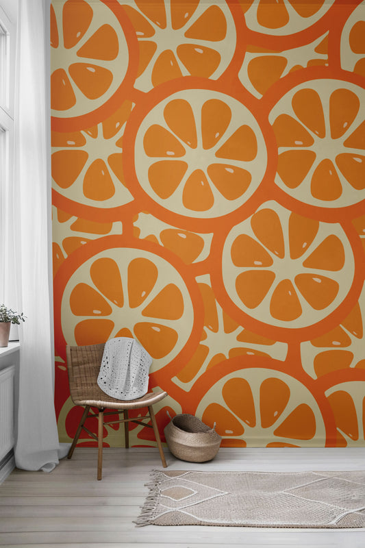 Citrus City Peel & Stick Wallpaper