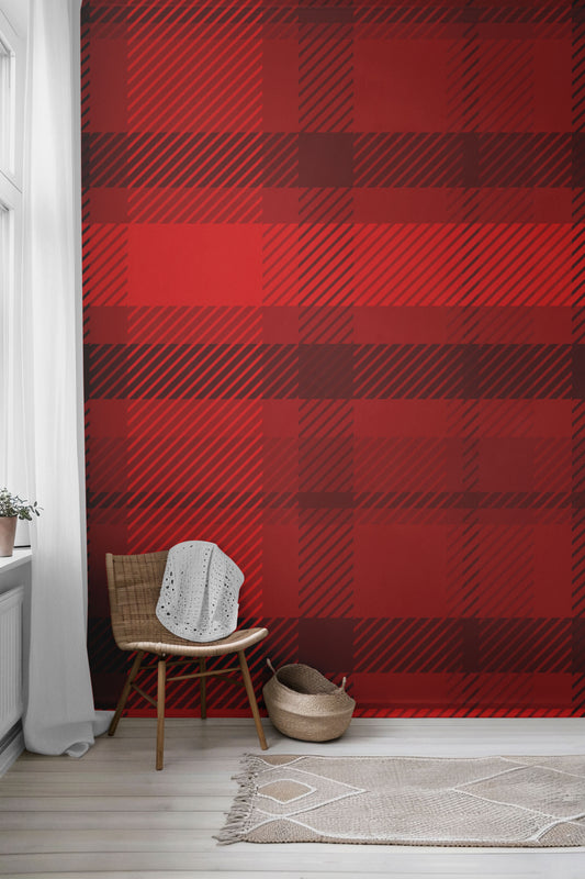 Classic Plaid Peel & Stick Wallpaper