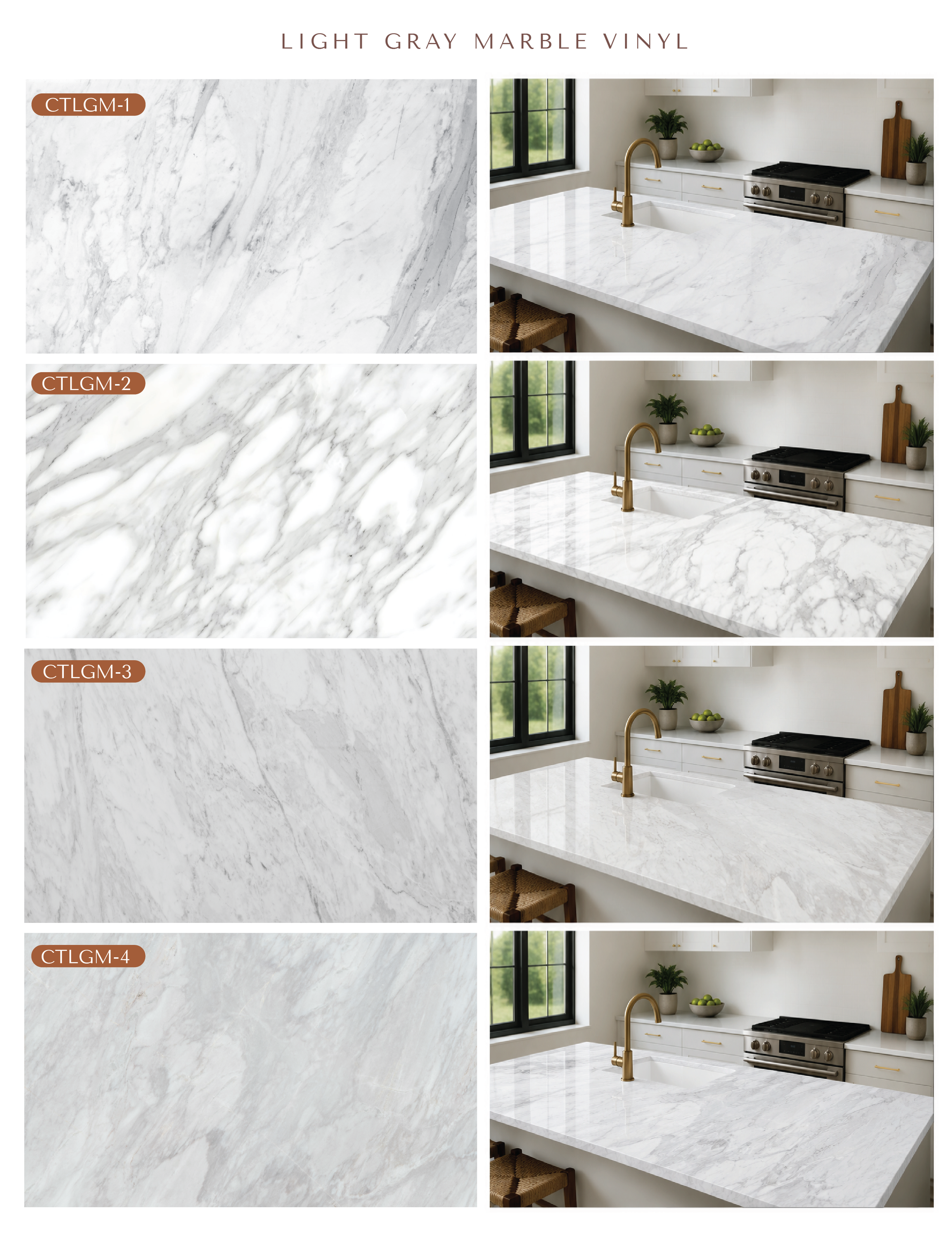 Light Gray Marble Vinyl