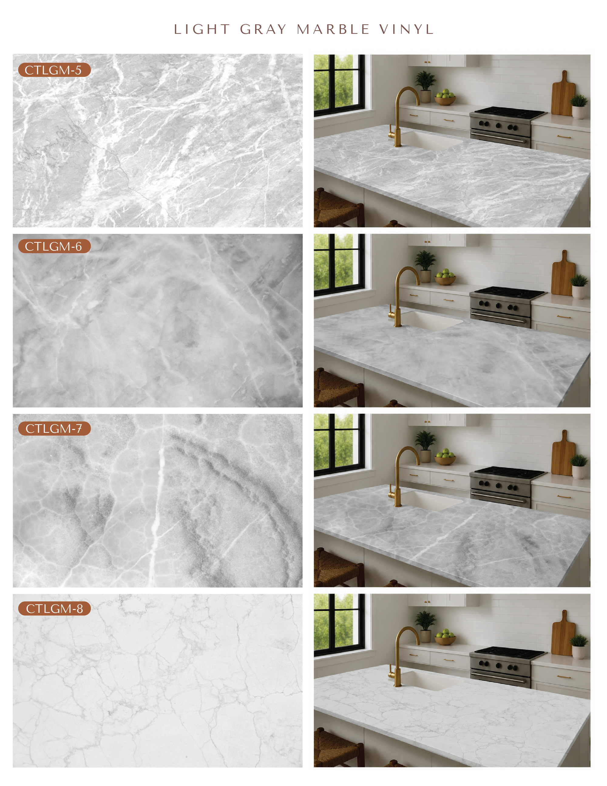 Light Gray Marble Vinyl