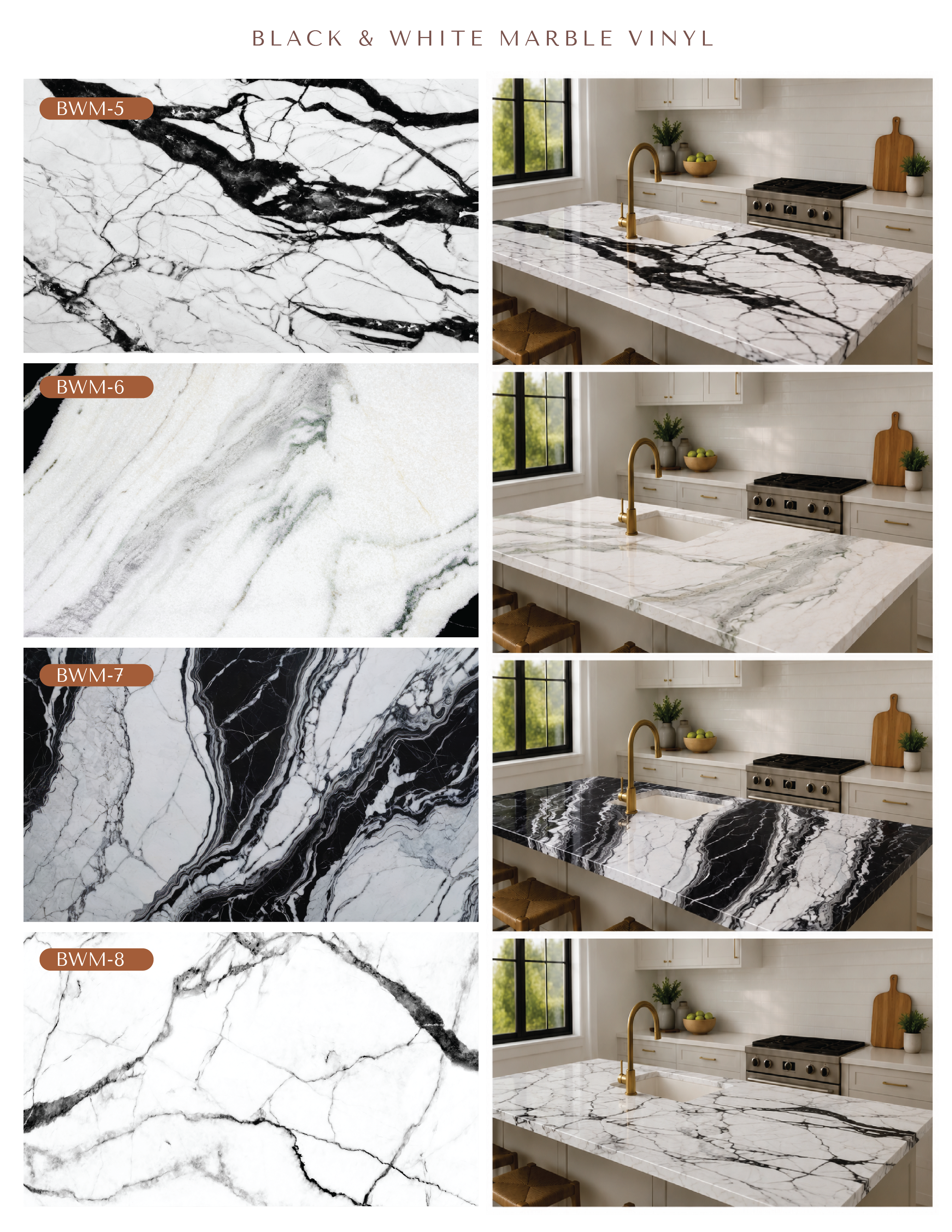 Black & White Marble Vinyl