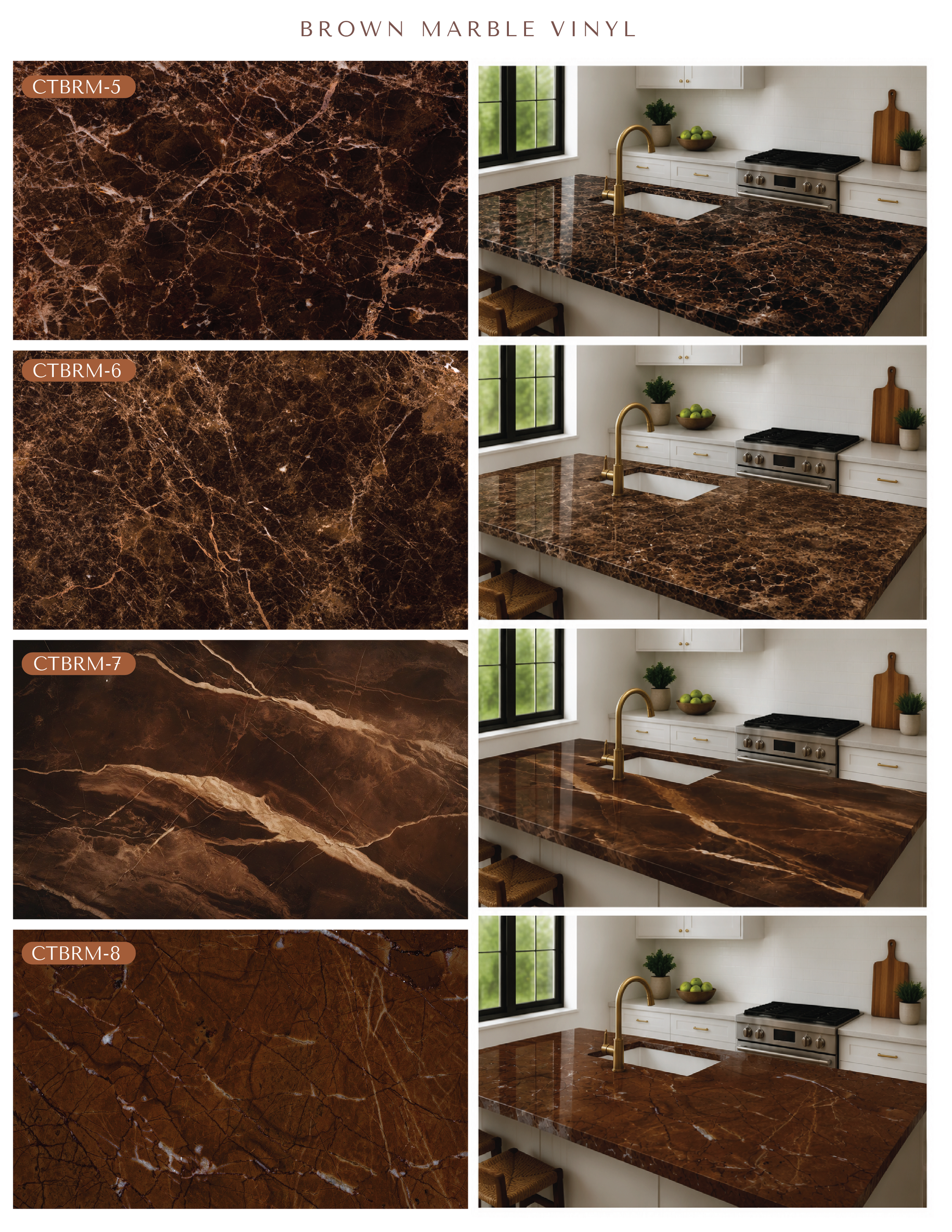 Brown Marble Vinyl