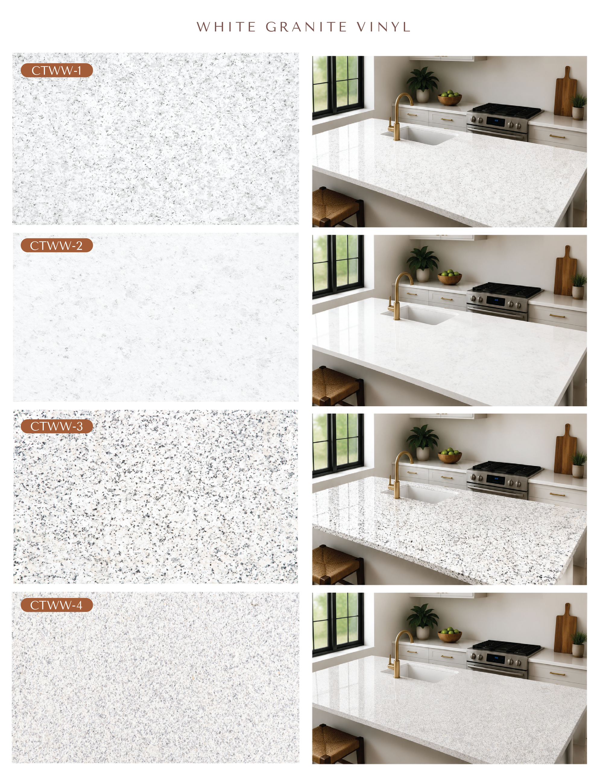 White Granite Vinyl