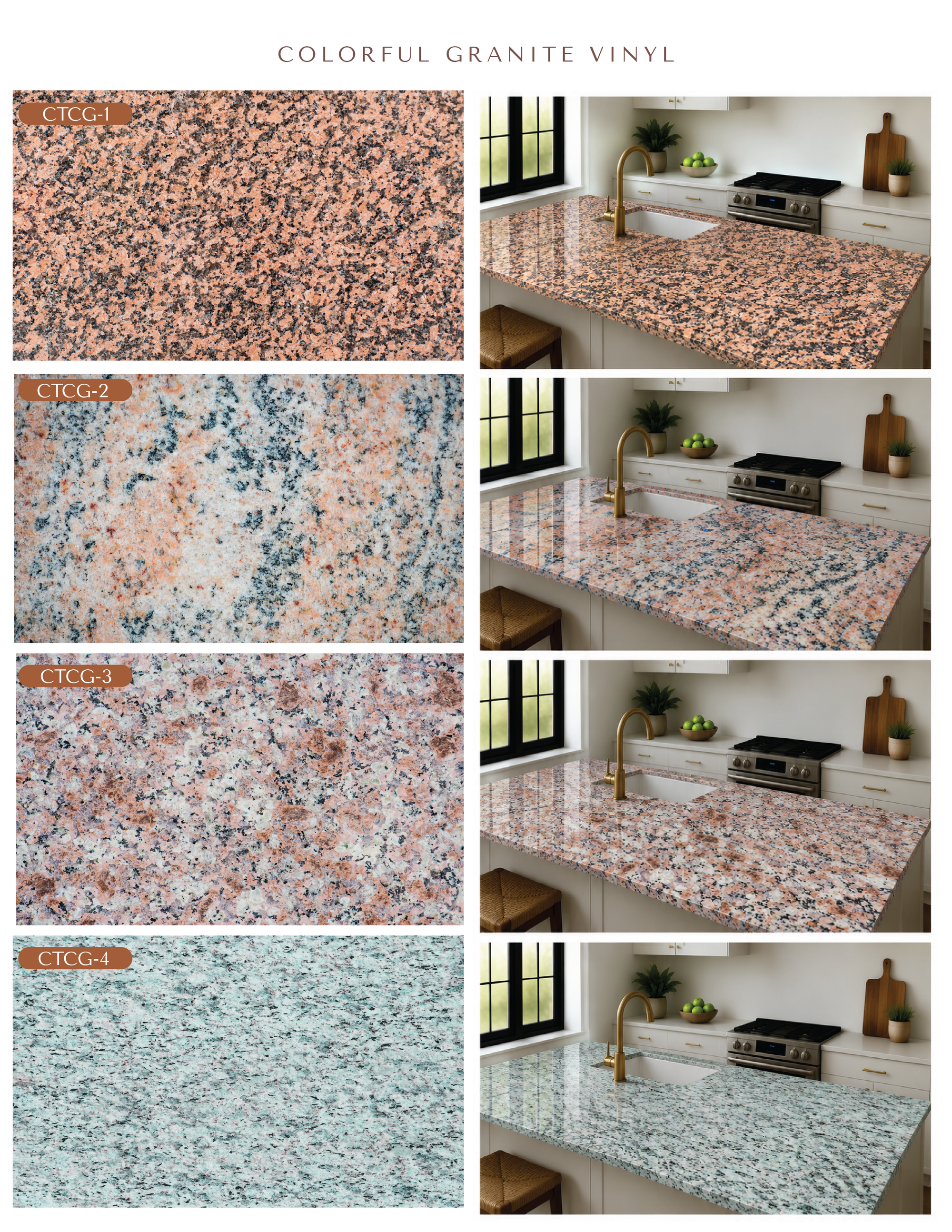 Colorful Granite Vinyl