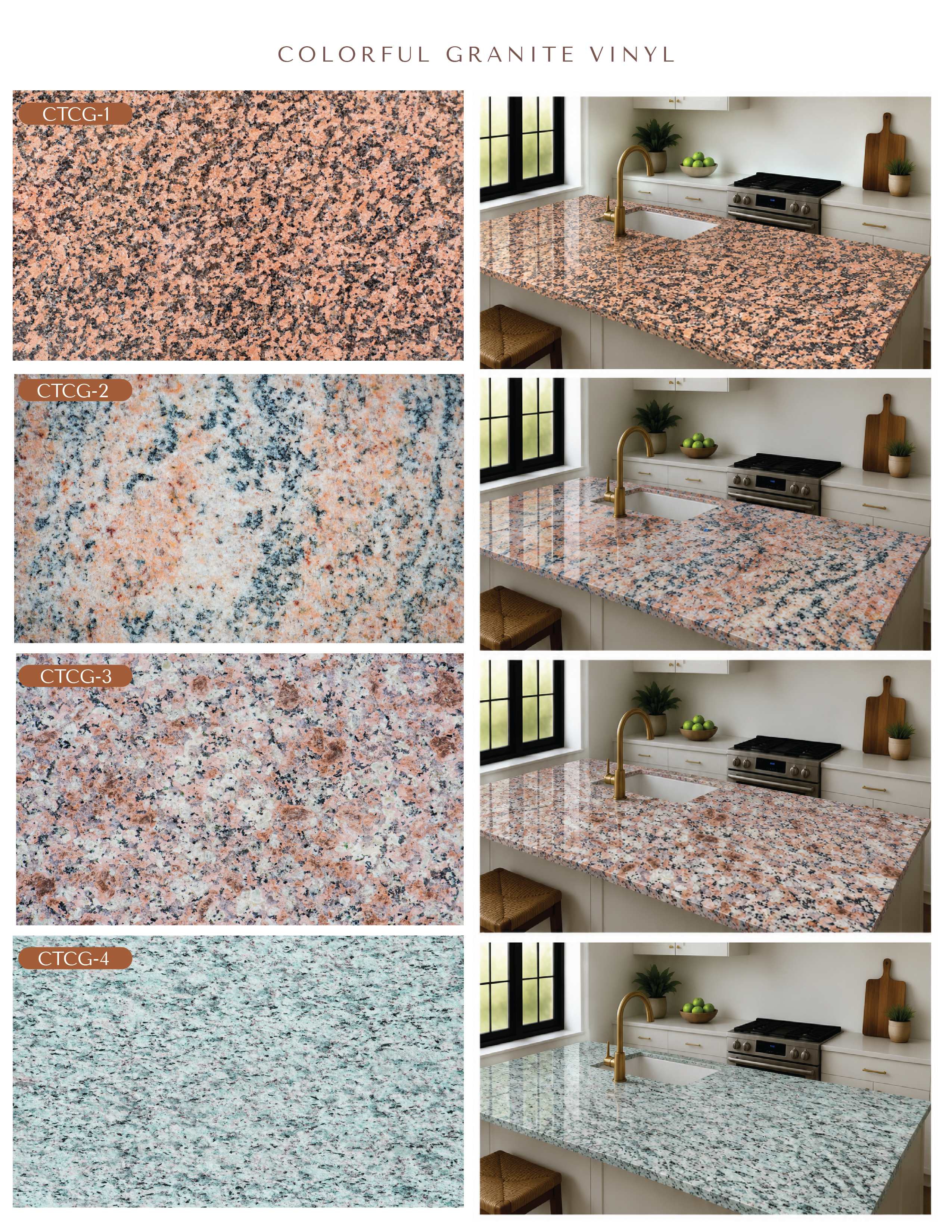 Colorful Granite Vinyl