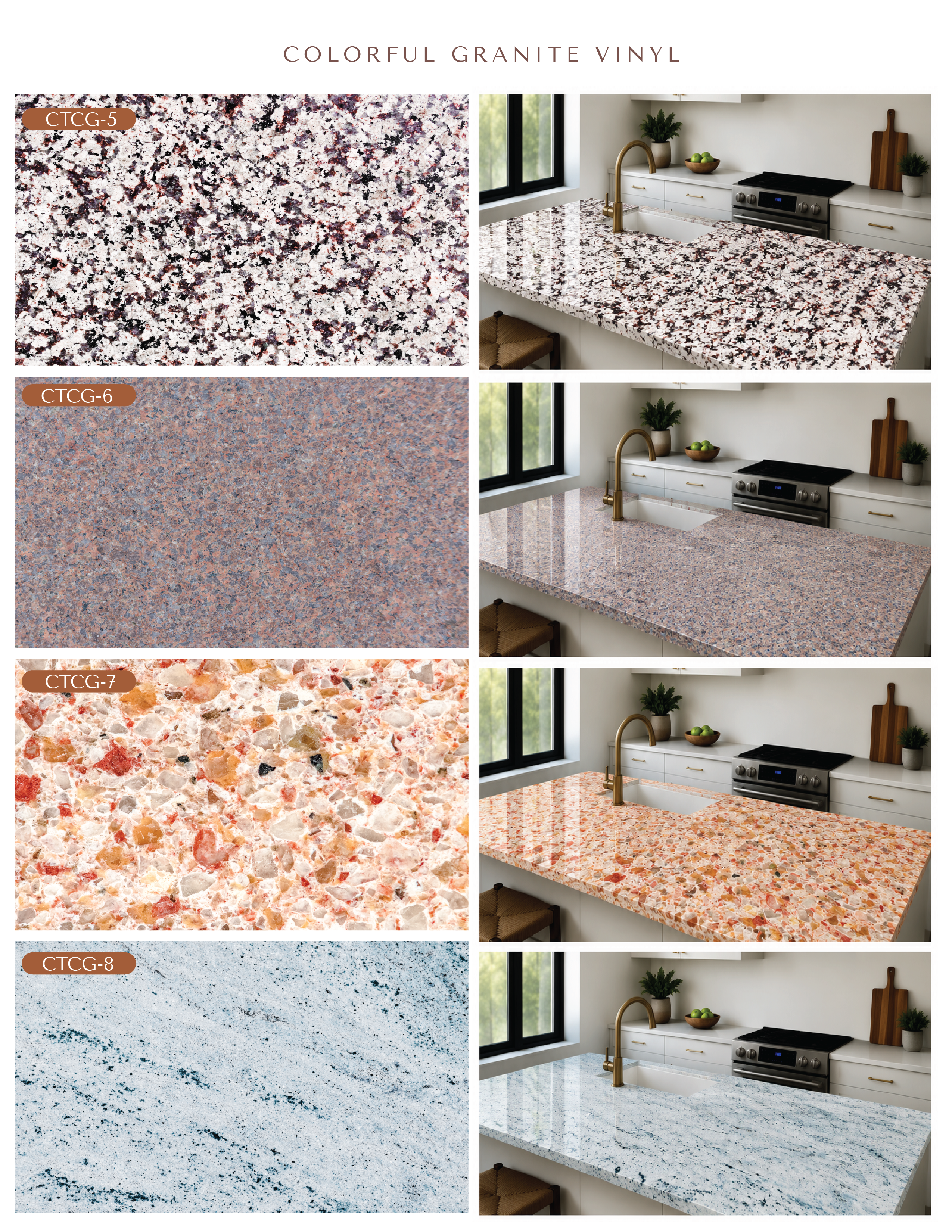 Colorful Granite Vinyl