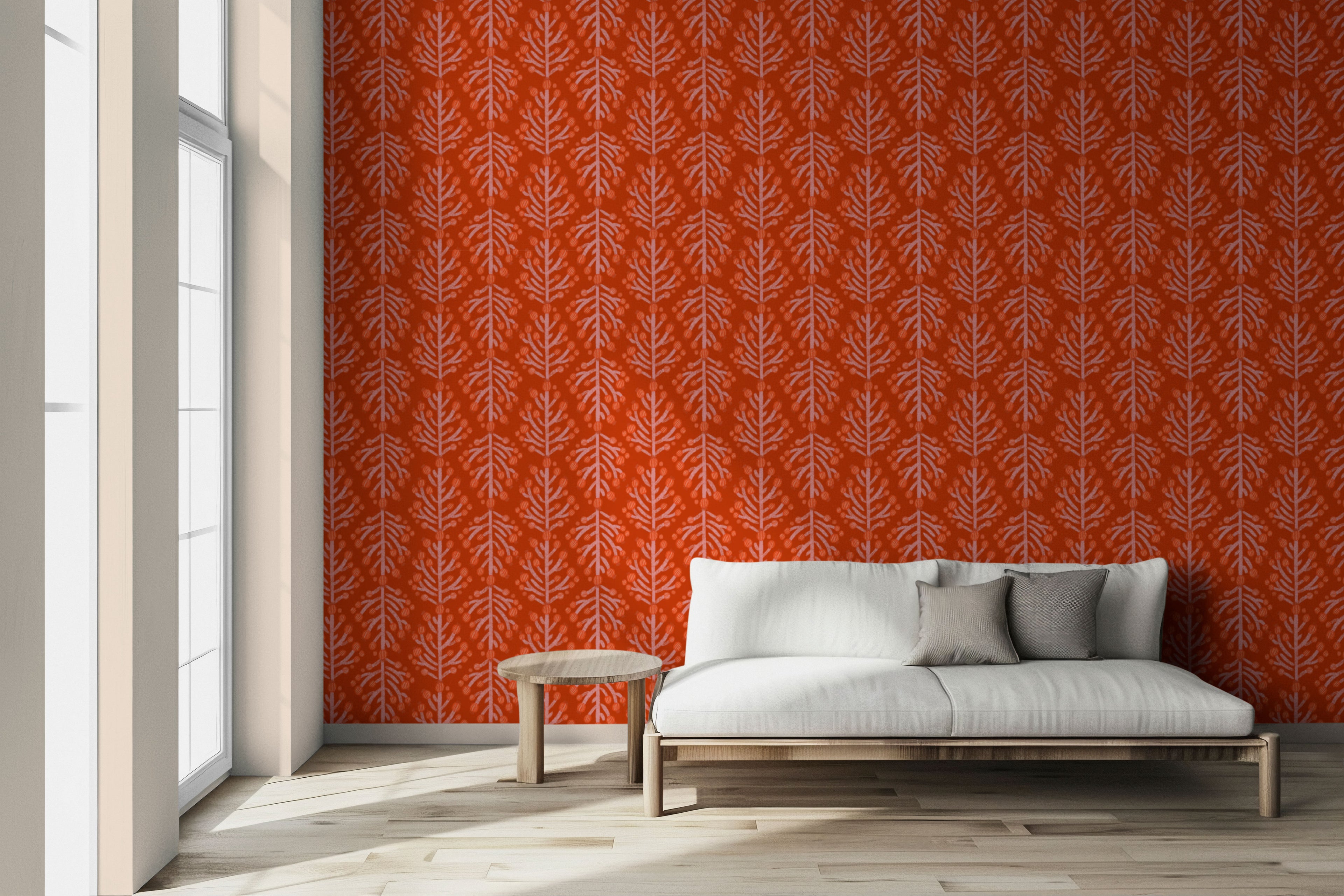 Efflorescence Fire Peel & Stick Wallpaper