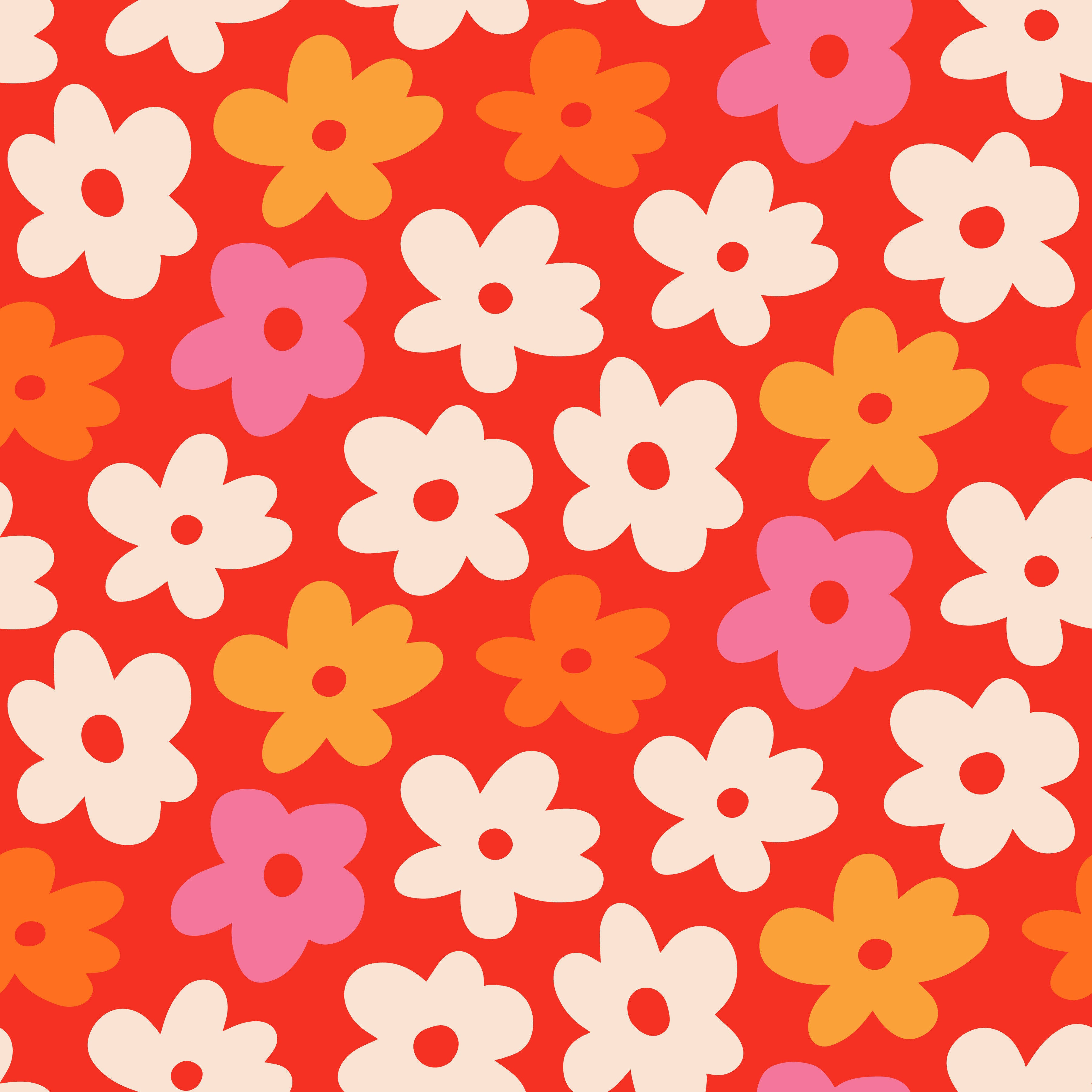 Flower Power Peel & Stick Wallpaper