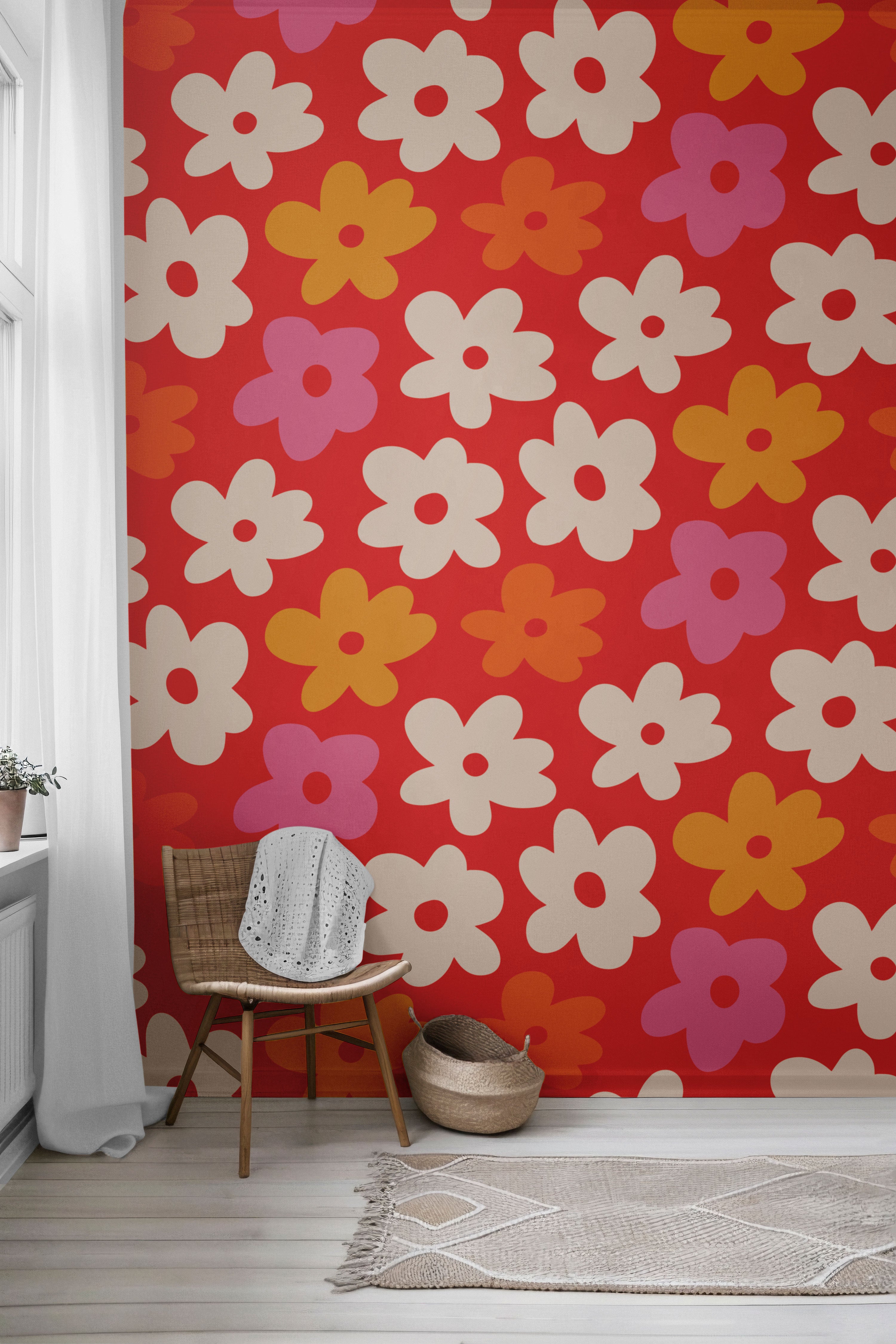 Flower Power Peel & Stick Wallpaper