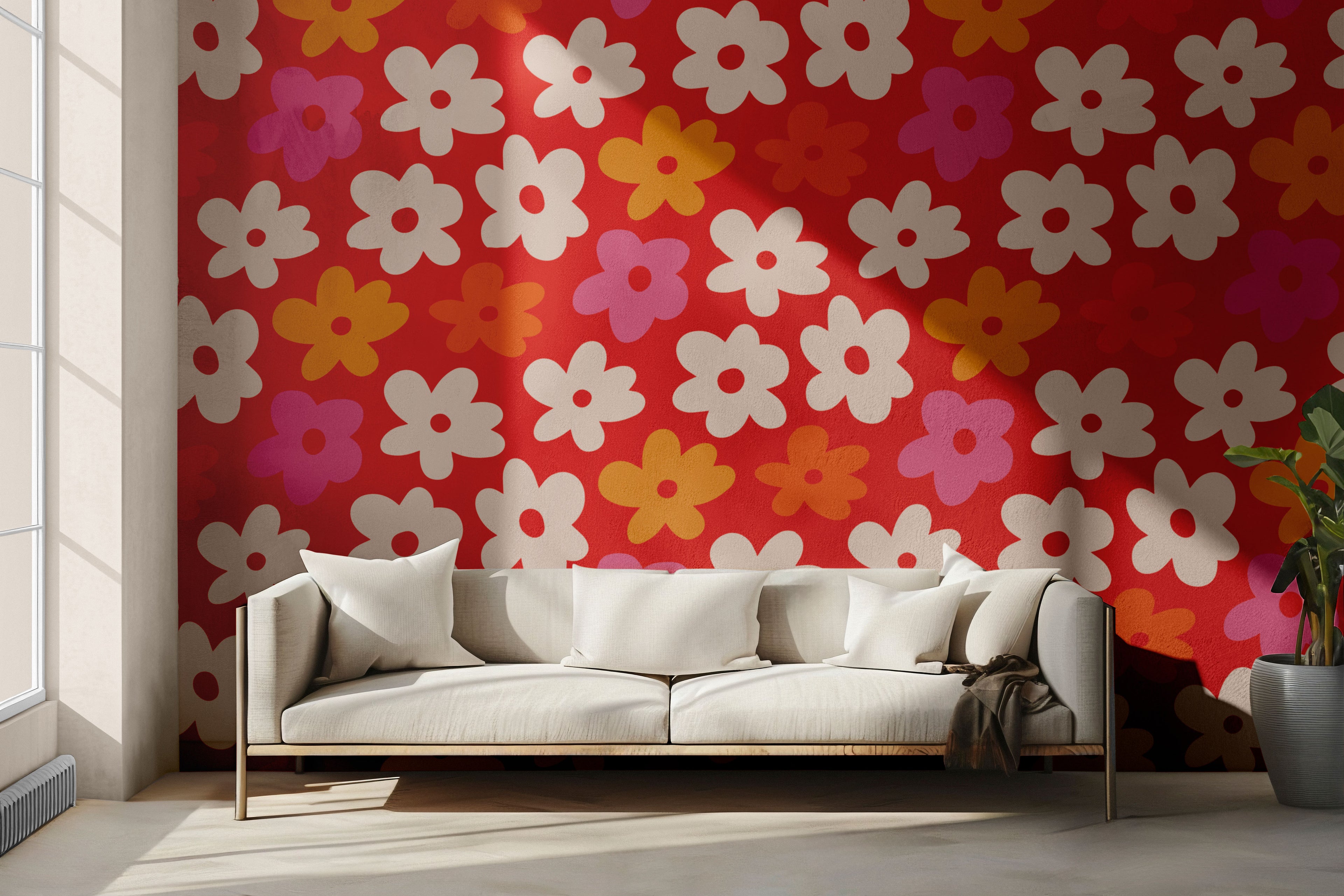 Flower Power Peel & Stick Wallpaper