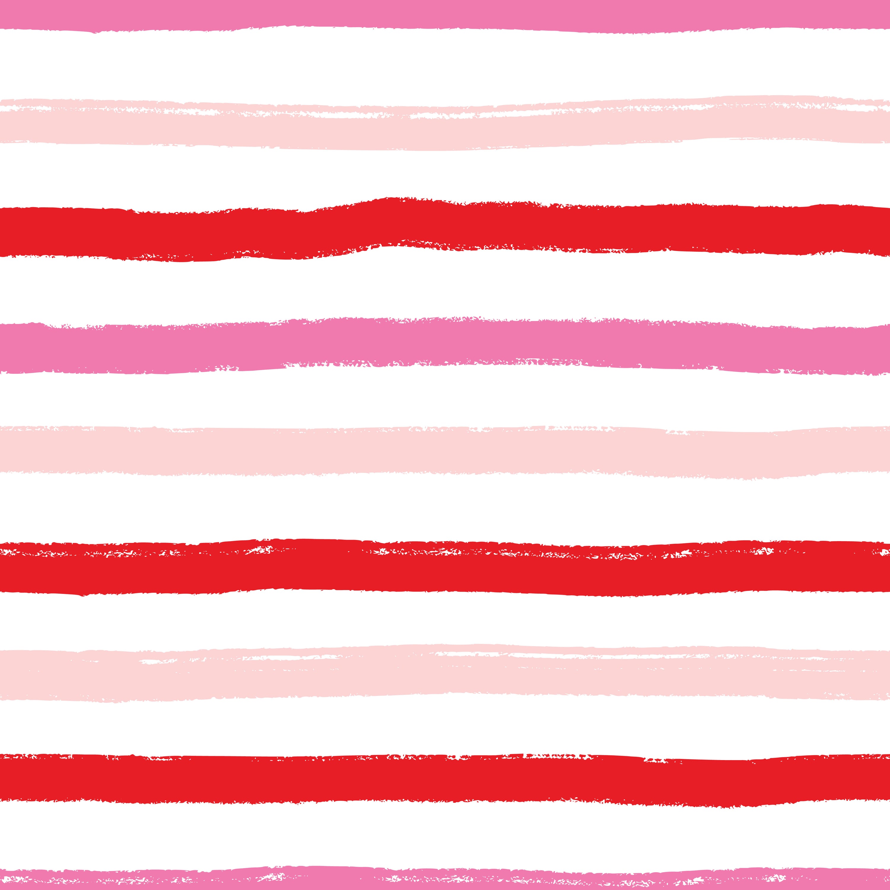 French Rose Stripes Peel & Stick Wallpaper