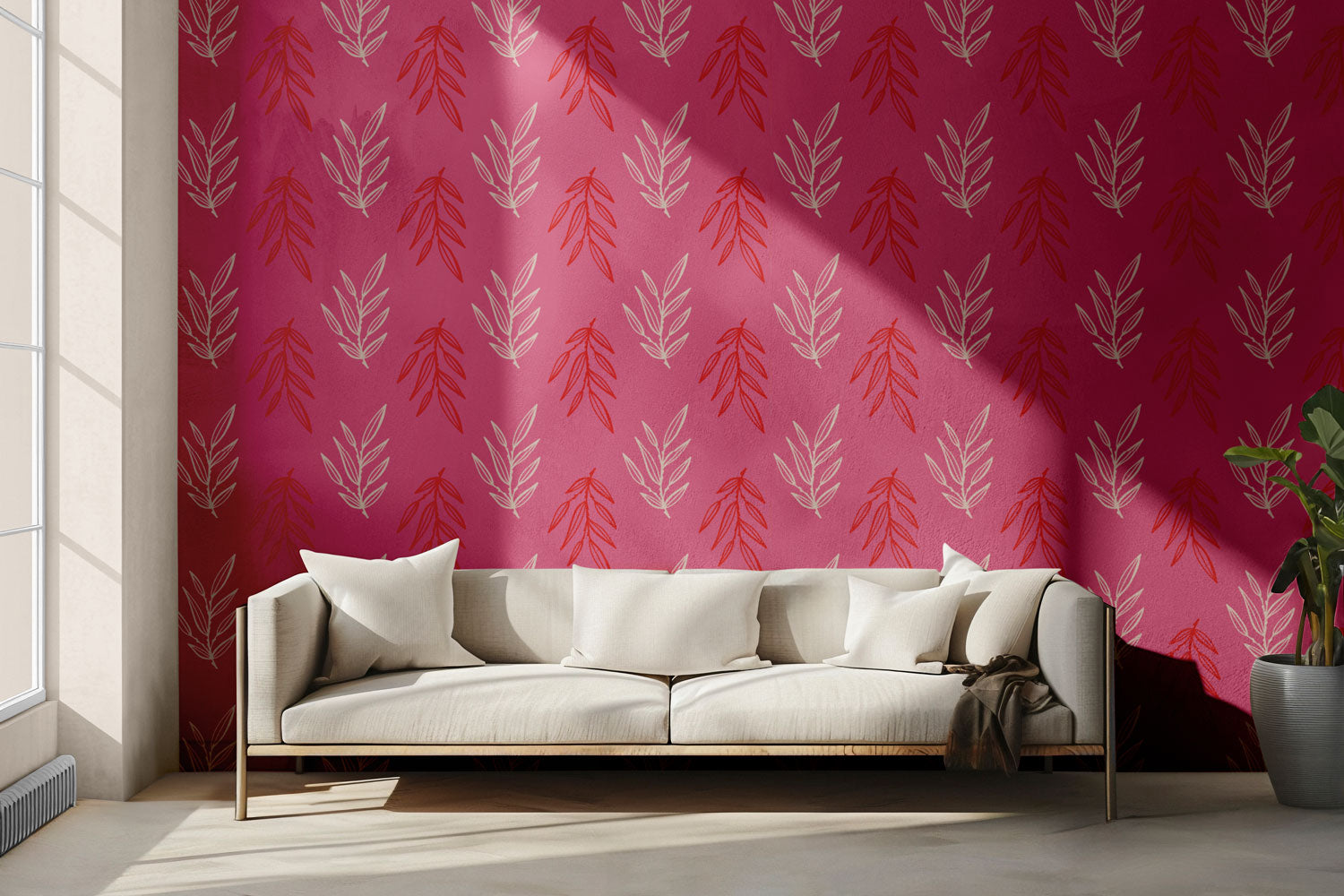 Fuchsia Falls Peel & Stick Wallpaper