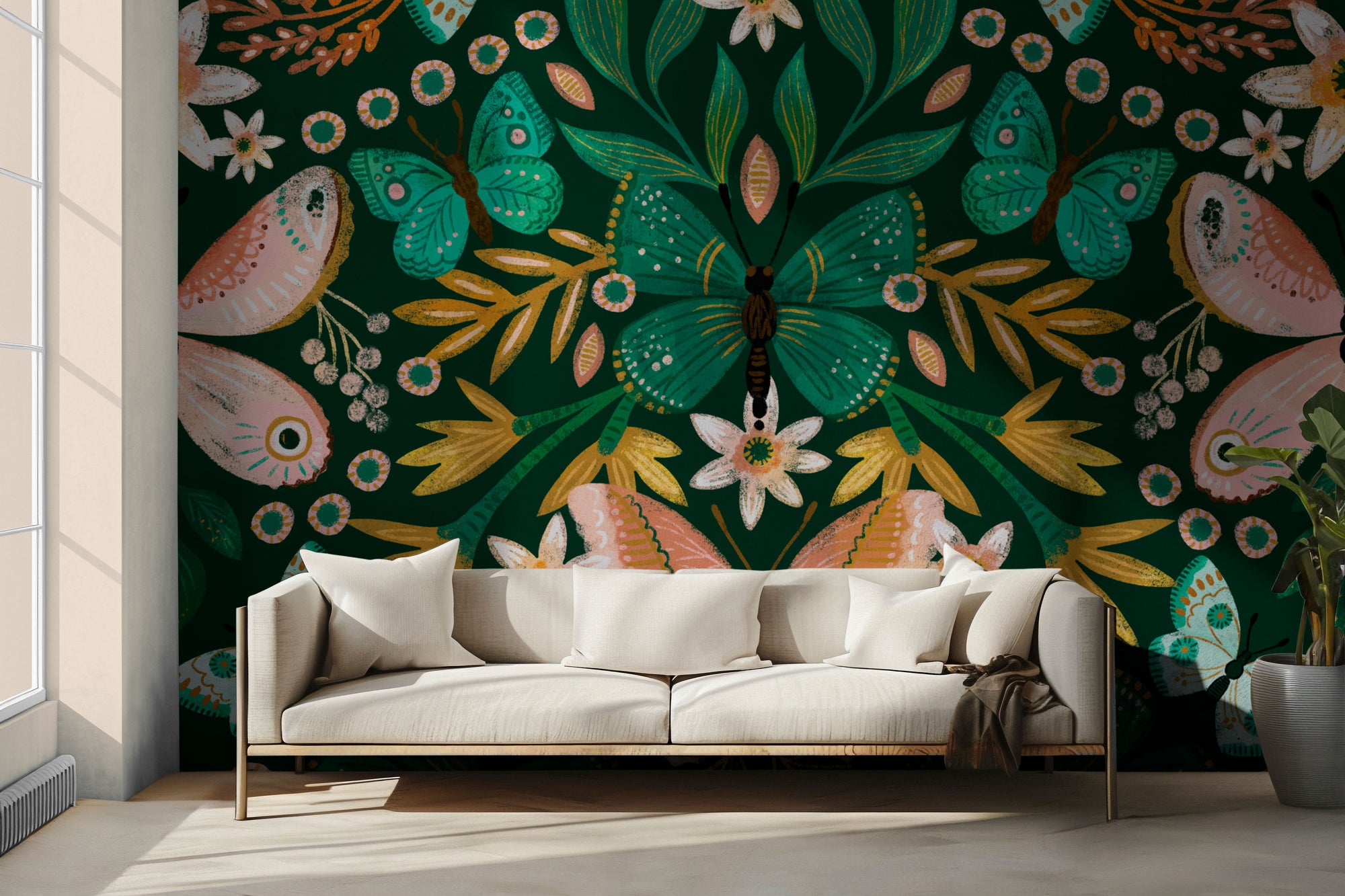 Glenda Flight Peel & Stick Wallpaper