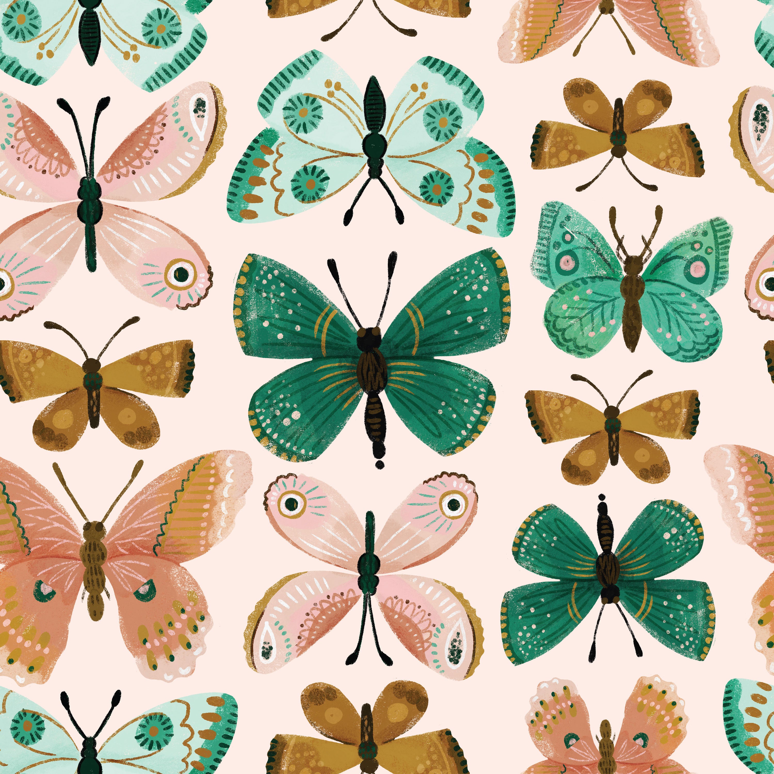 Glenda Wings Peel & Stick Wallpaper