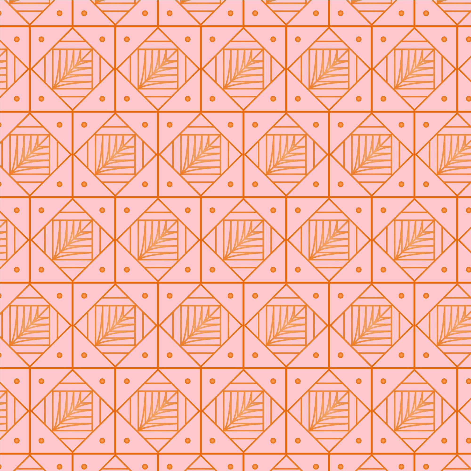 Golden Leaf Geometric Peel & Stick Wallpaper