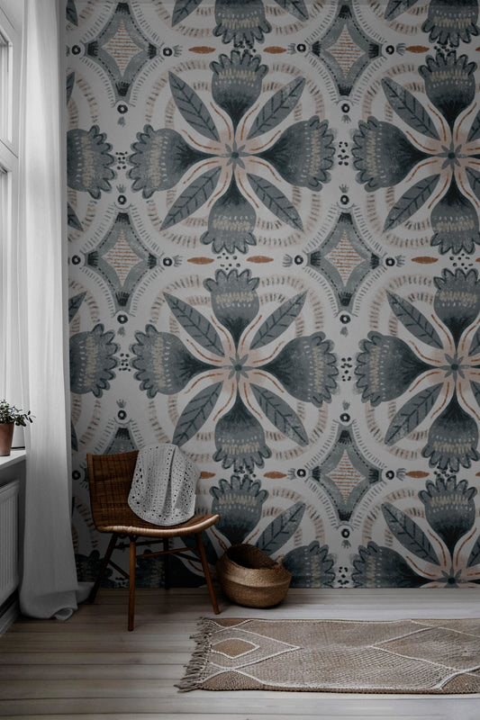 Helena Grays Peel & Stick Wallpaper