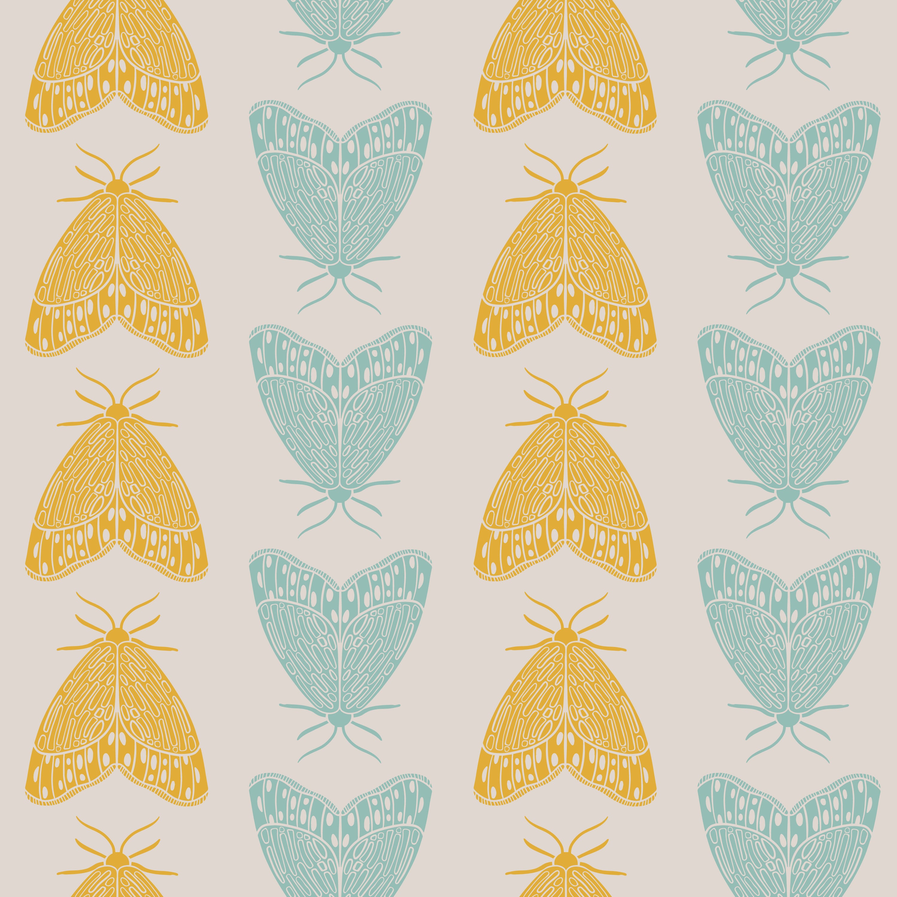 Maryland Moths Peel & Stick Wallpaper