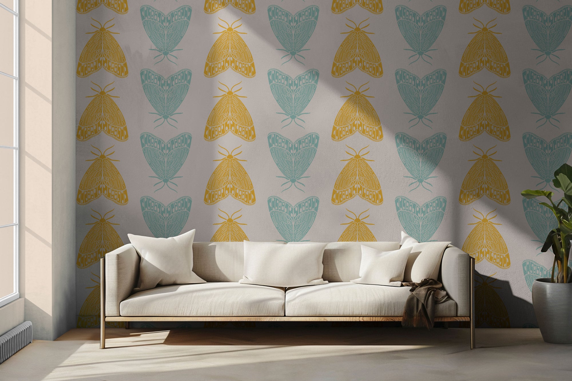 Maryland Moths Peel & Stick Wallpaper