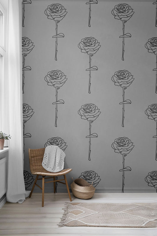 Once Upon A Thorn Peel & Stick Wallpaper