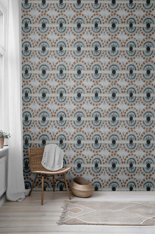 Oval Marigolds Peel & Stick Wallpaper