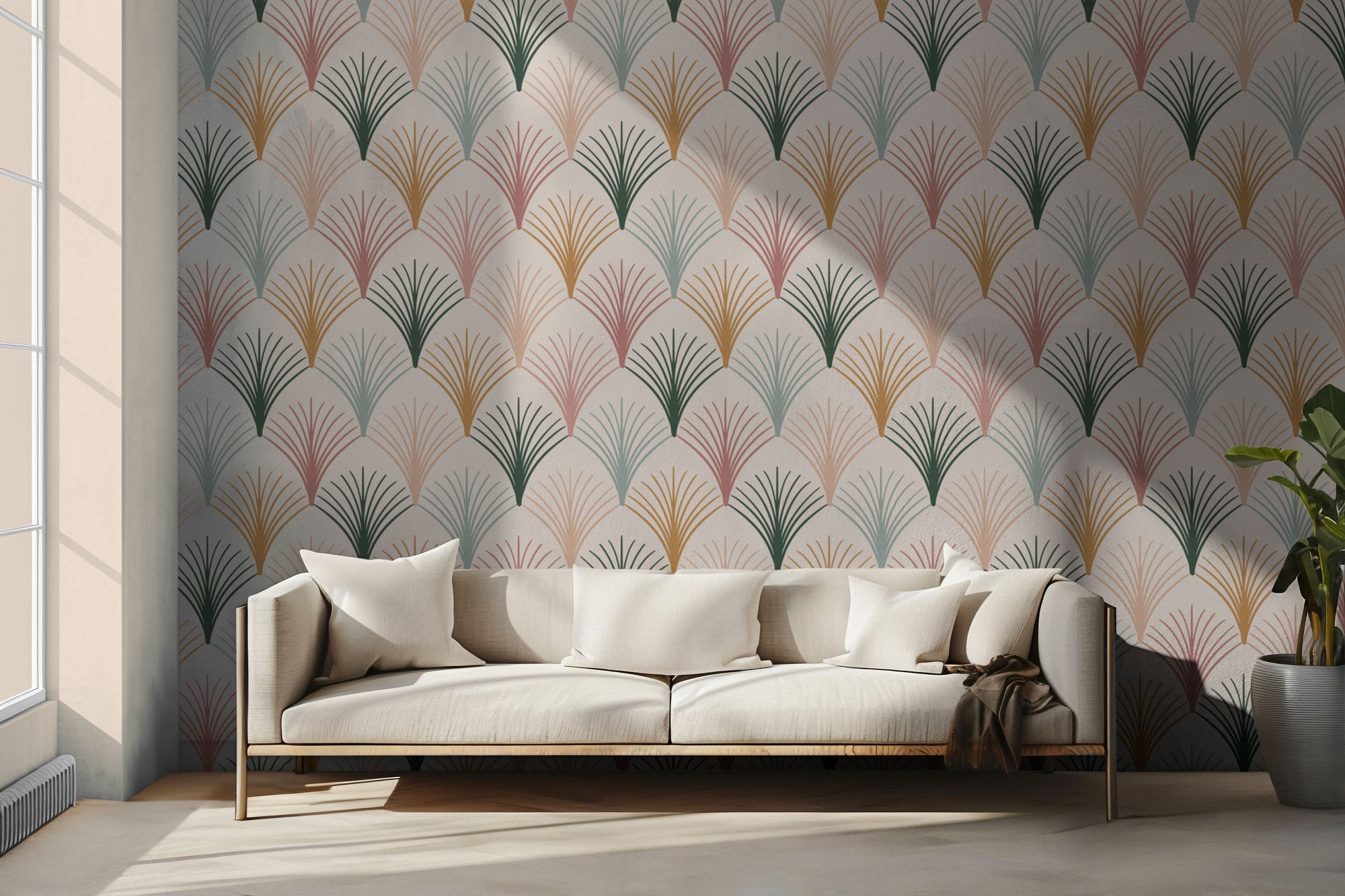 Pasedena Palms Peel & Stick Wallpaper