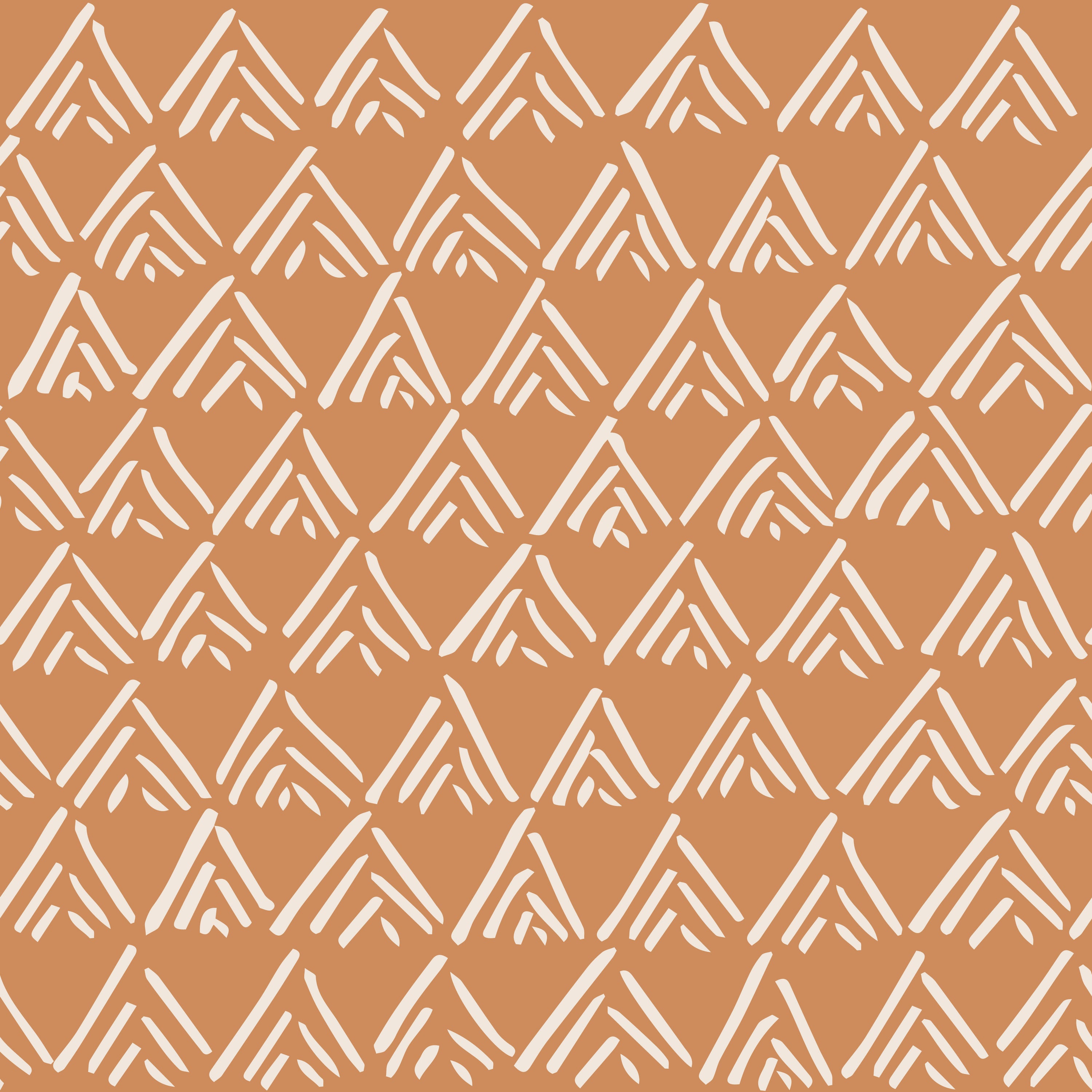 Peach Palmer Peel & Stick Wallpaper