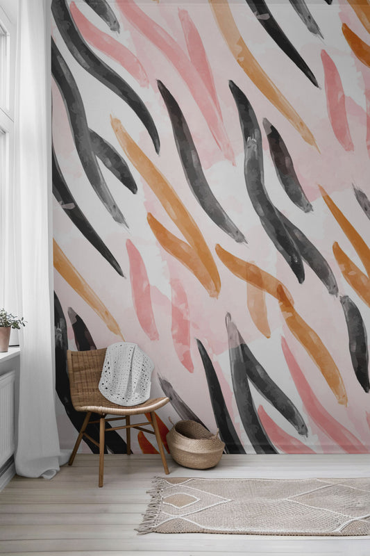 Peached Jungle Peel & Stick Wallpaper