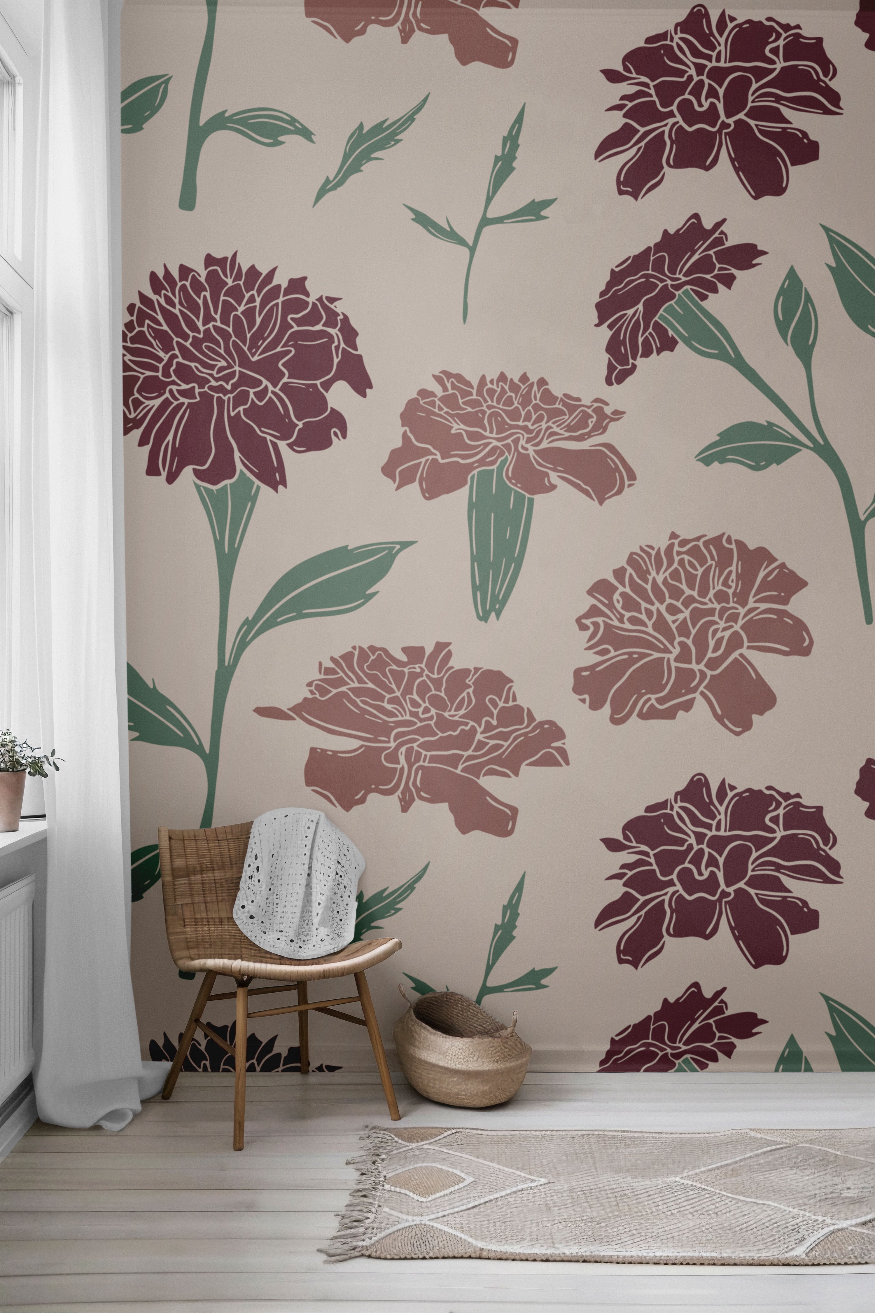 Pennyridge Ruffles Peel & Stick Wallpaper