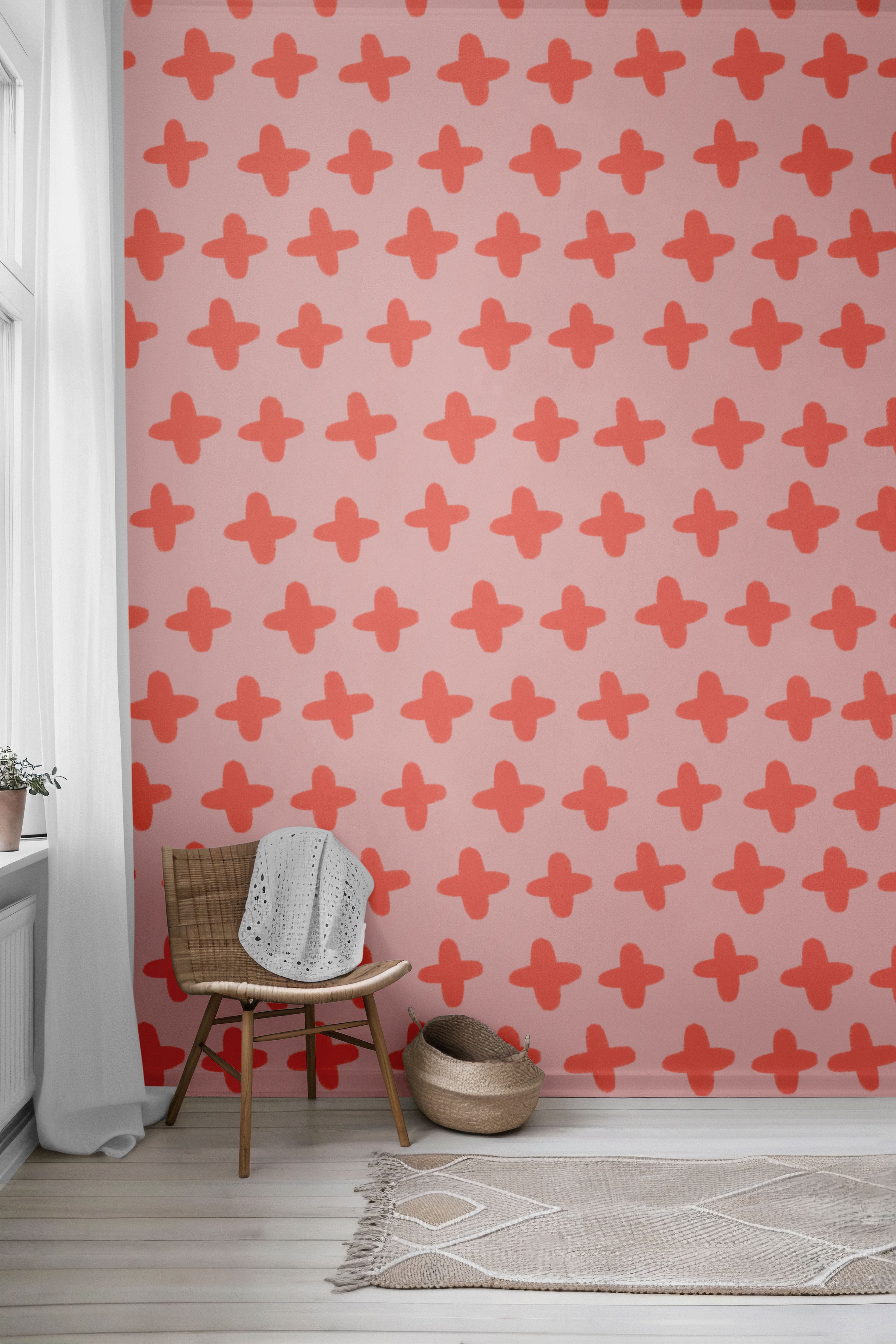 Pink Plus Peel & Stick Wallpaper