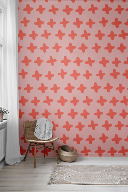 Pink Plus Peel & Stick Wallpaper