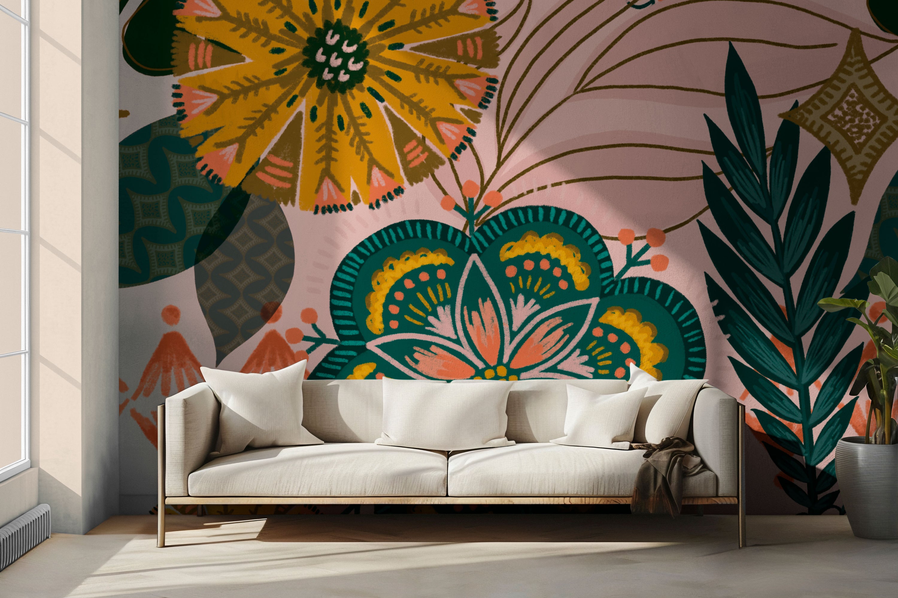 Pomona Petals Peel & Stick Wallpaper