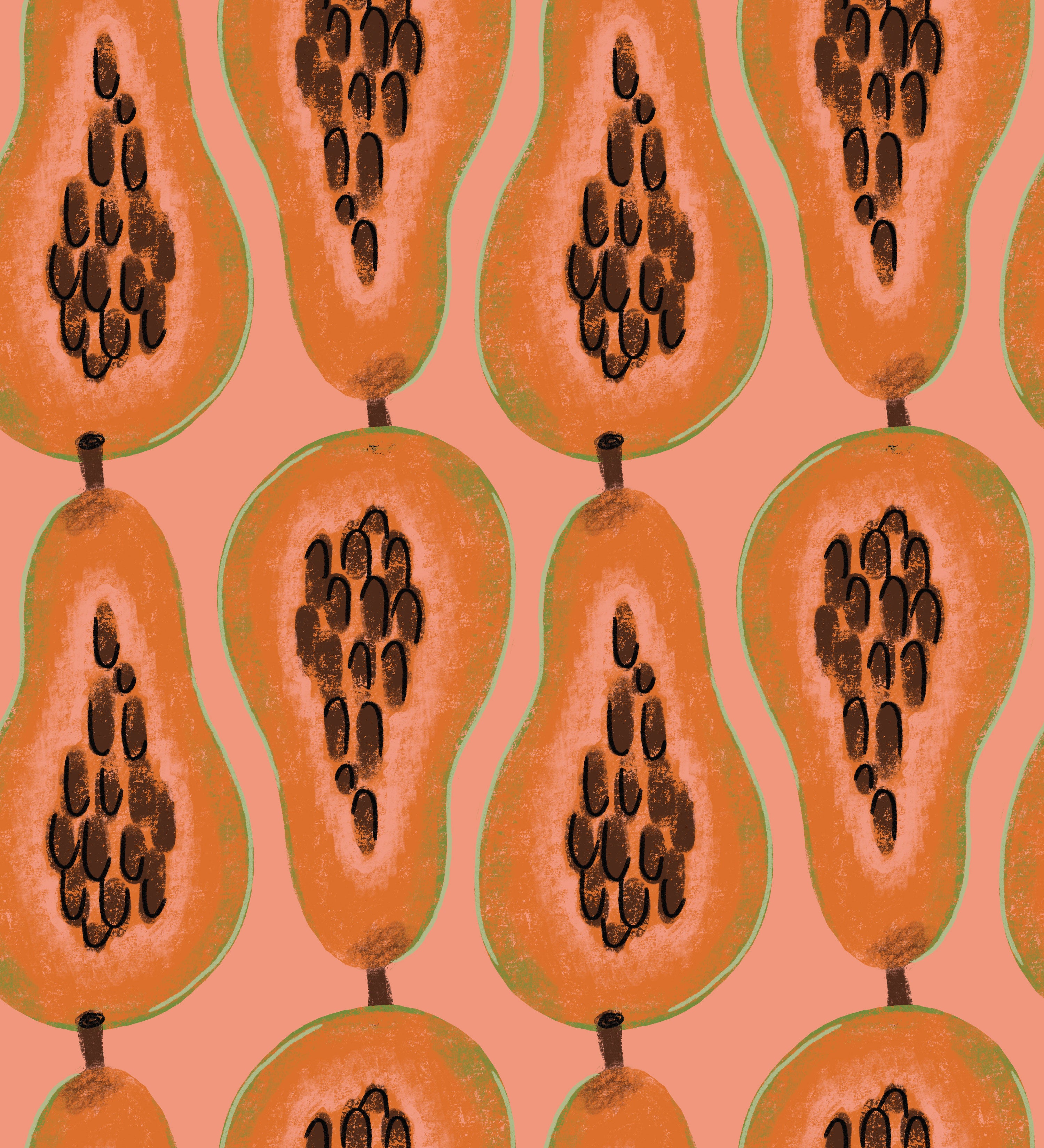 Privy Papaya Peel & Stick Wallpaper