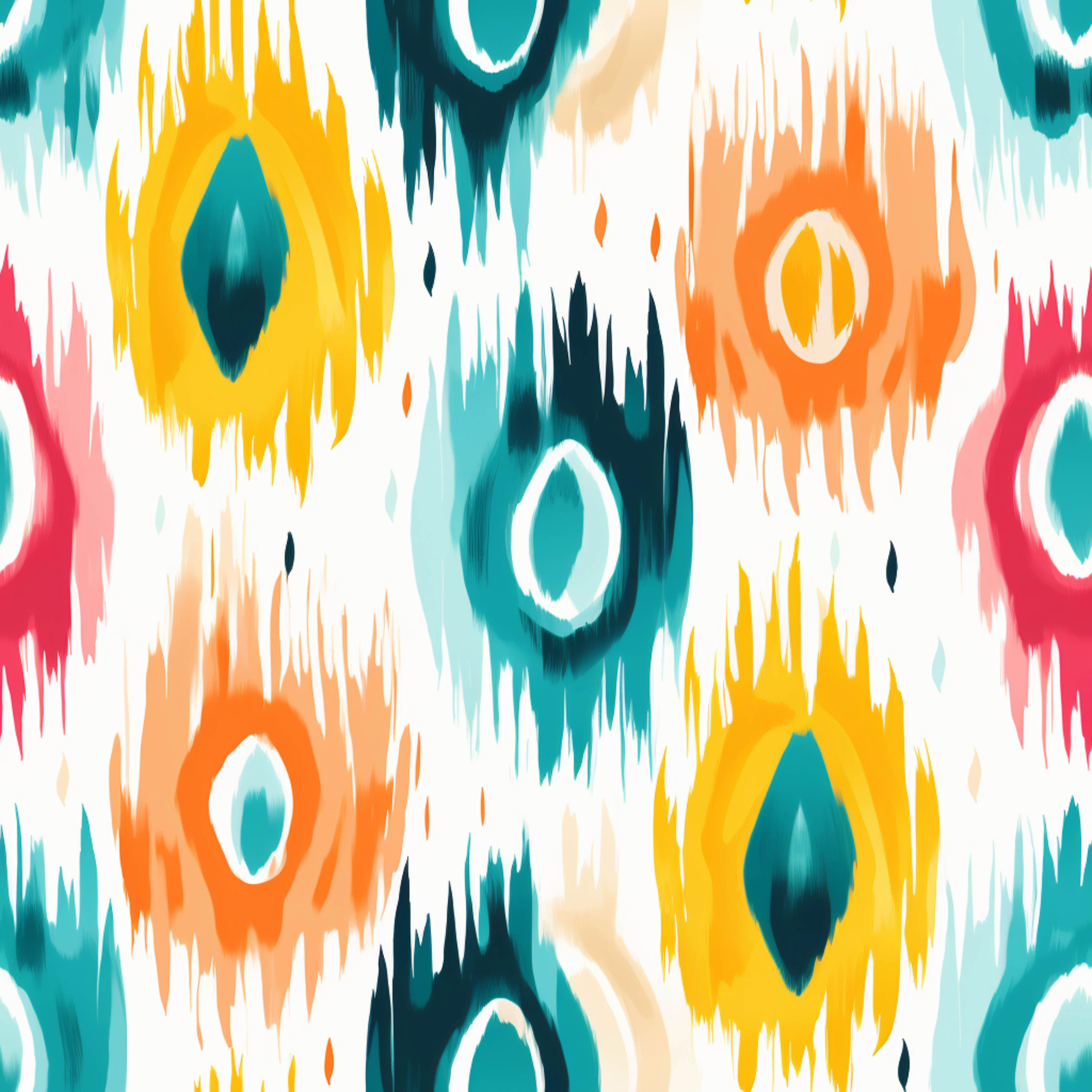 Rainbowed Ikat Peel & Stick Wallpaper