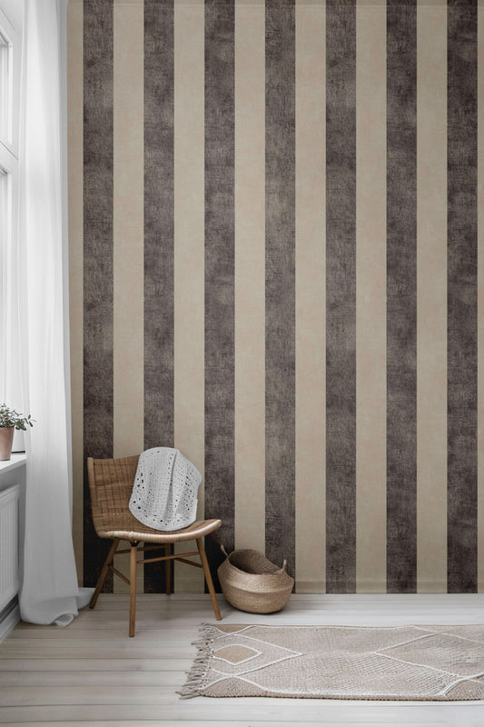 Rustic Stripes Peel & Stick Wallpaper
