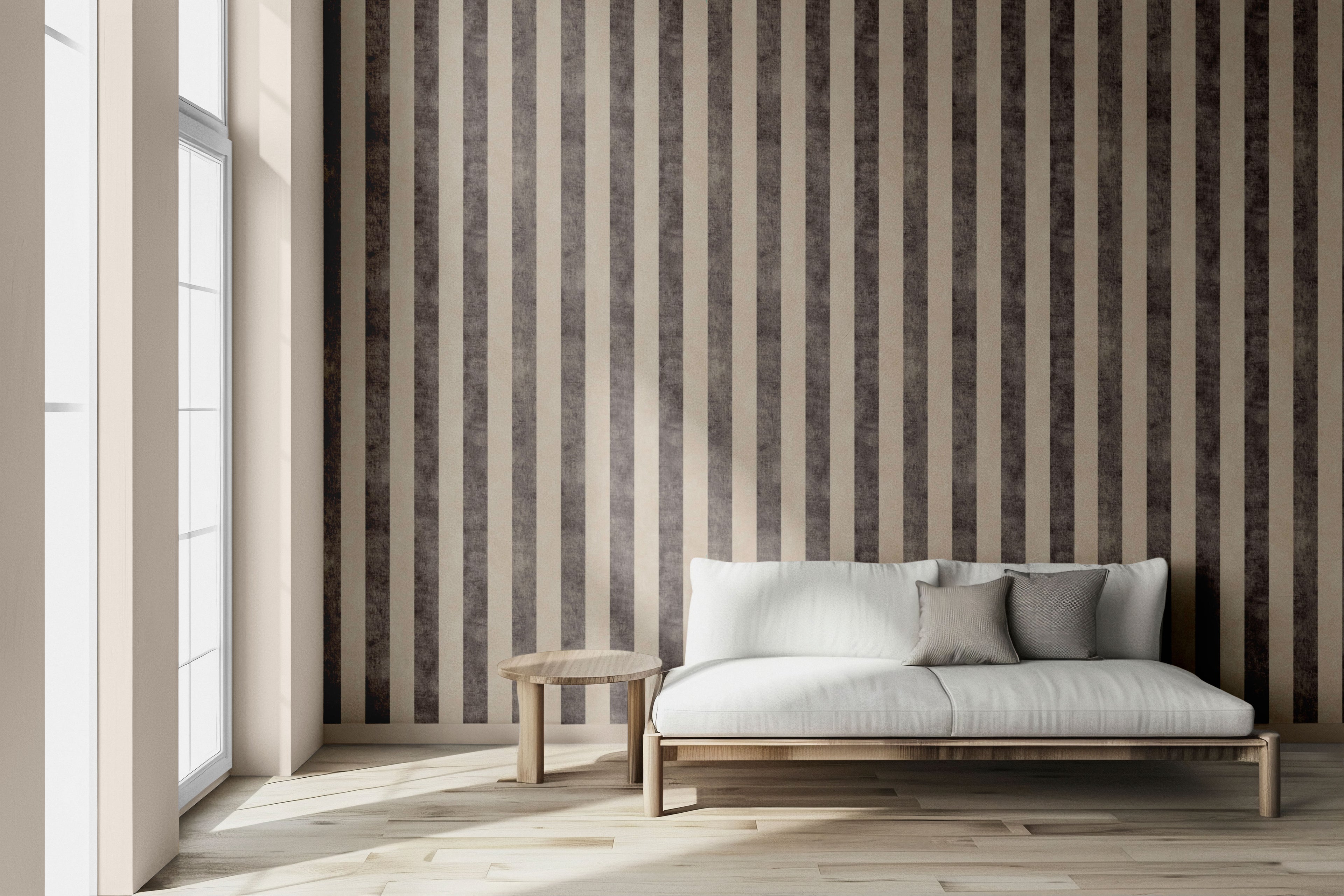 Rustic Stripes Peel & Stick Wallpaper