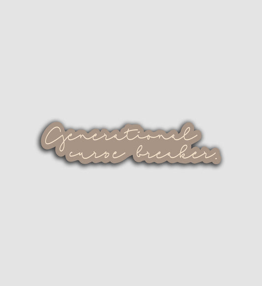 Generational Curse Breaker Sticker
